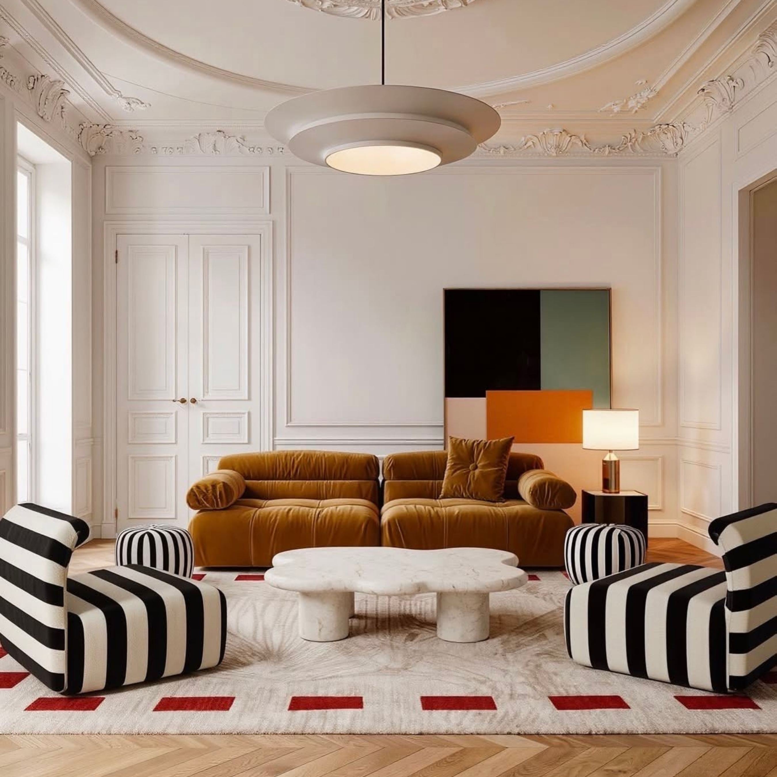 How Should Rugs and Sofas Match?