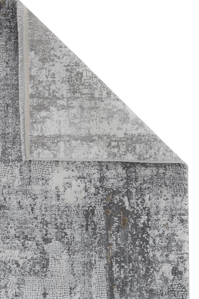 Aura Gray Bamboo Woven Modern Living Room Rug 2811