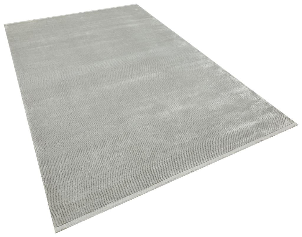 Aura Gray Bamboo Woven Modern Living Room Rug 2831