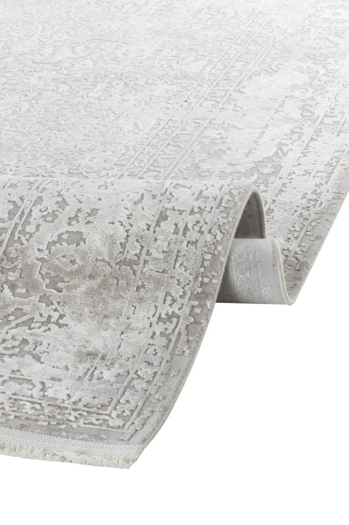 Aura Gray Bamboo Woven Modern Living Room Rug 2871
