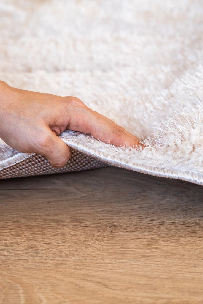 Florida Cream Shaggy Thick Plush Rug 5232
