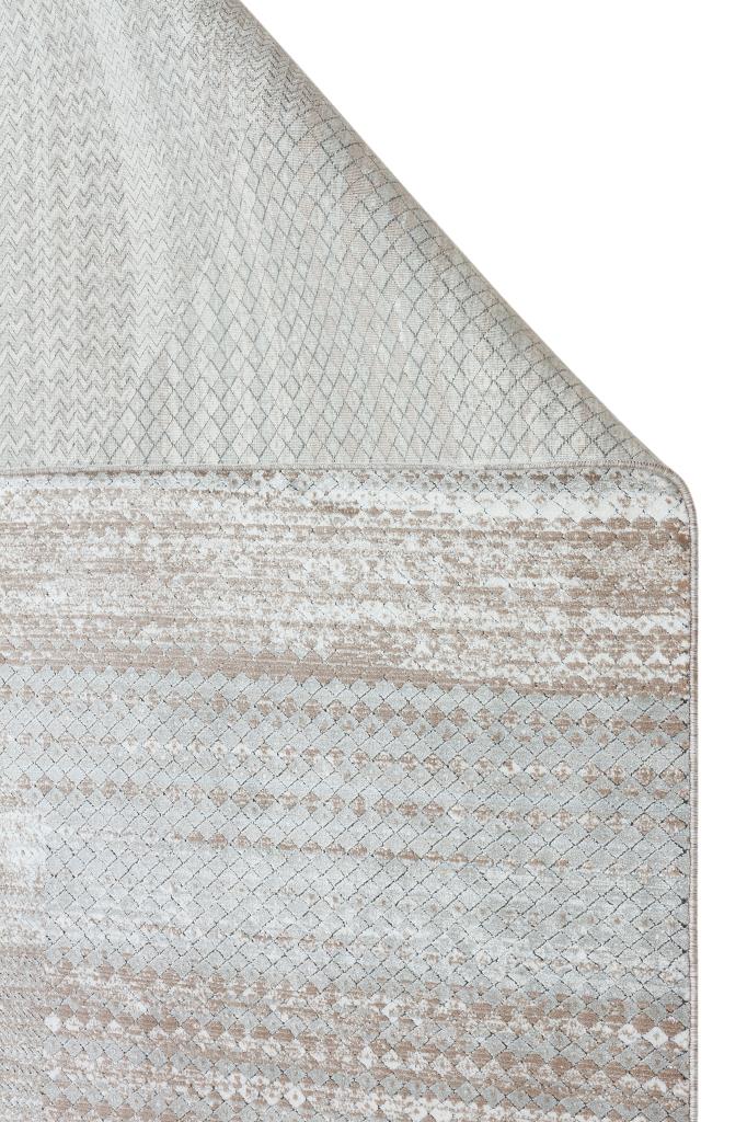 Heriz Bamboo Woven Ethnic Patterned Gray Area Rug 8218