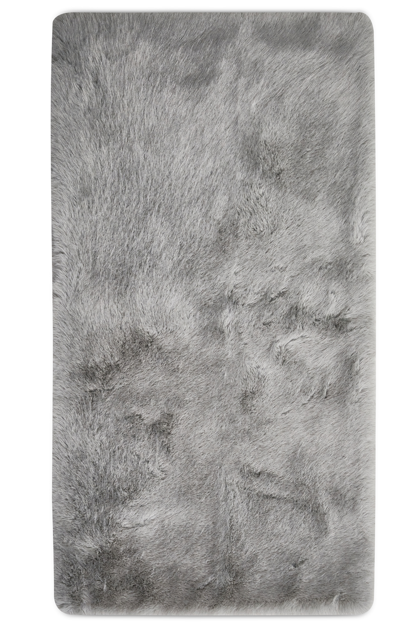 Reiki Thick Gray Washable Plush Shaggy Post