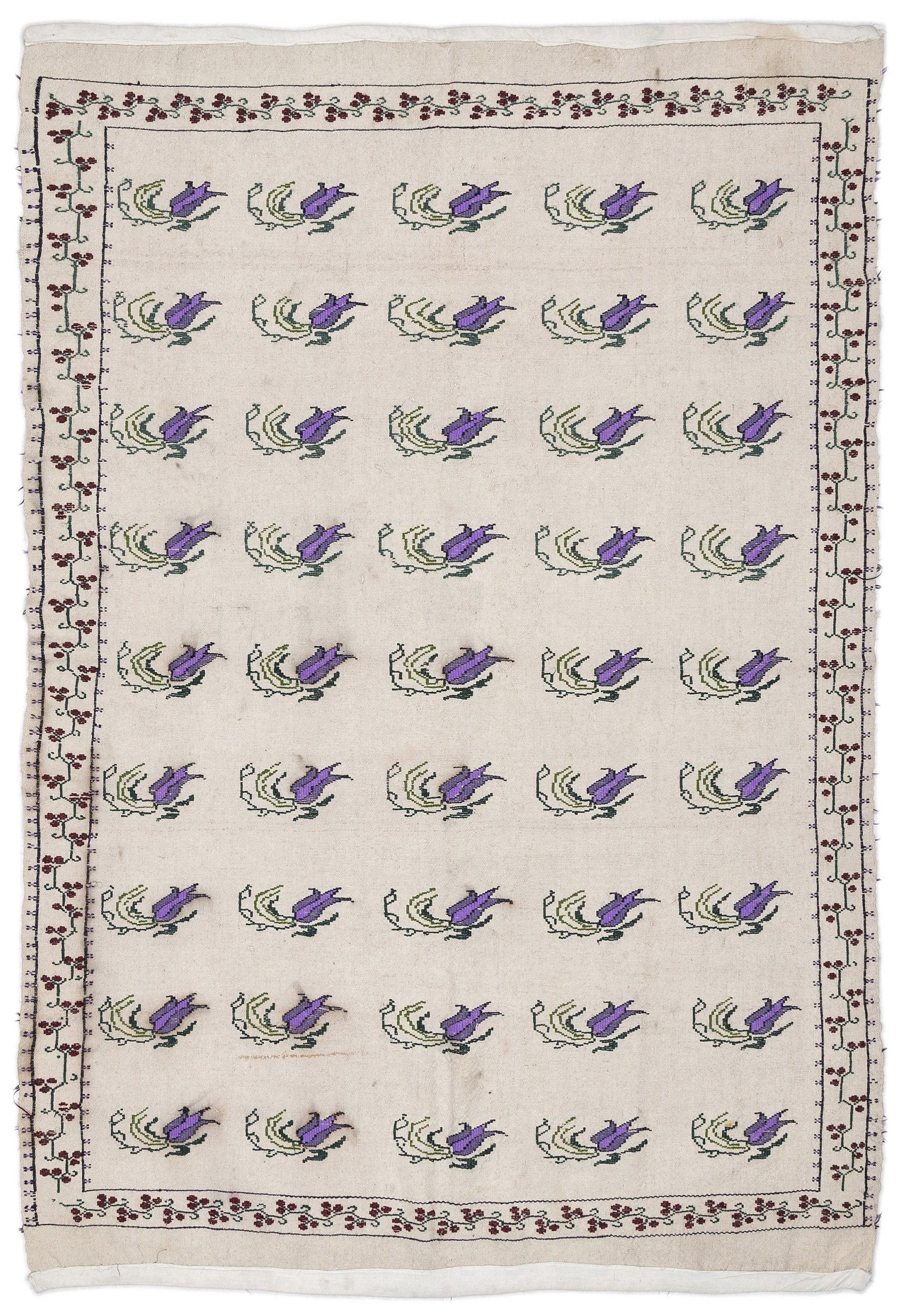 Apex Kilim Embroidered 0784 152 cm X 210 cm
