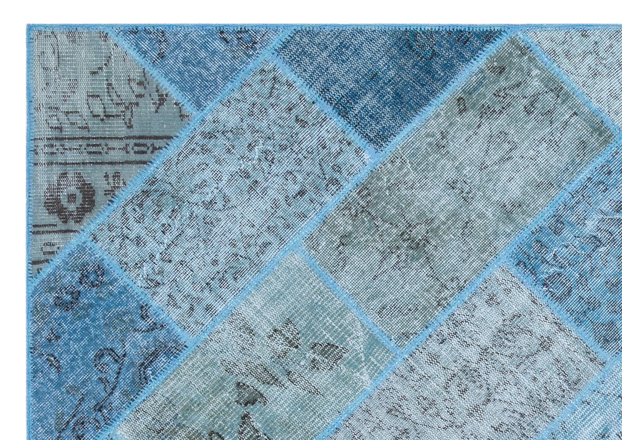 Apex Patchwork Unique Blue 26293 160 cm x 230 cm