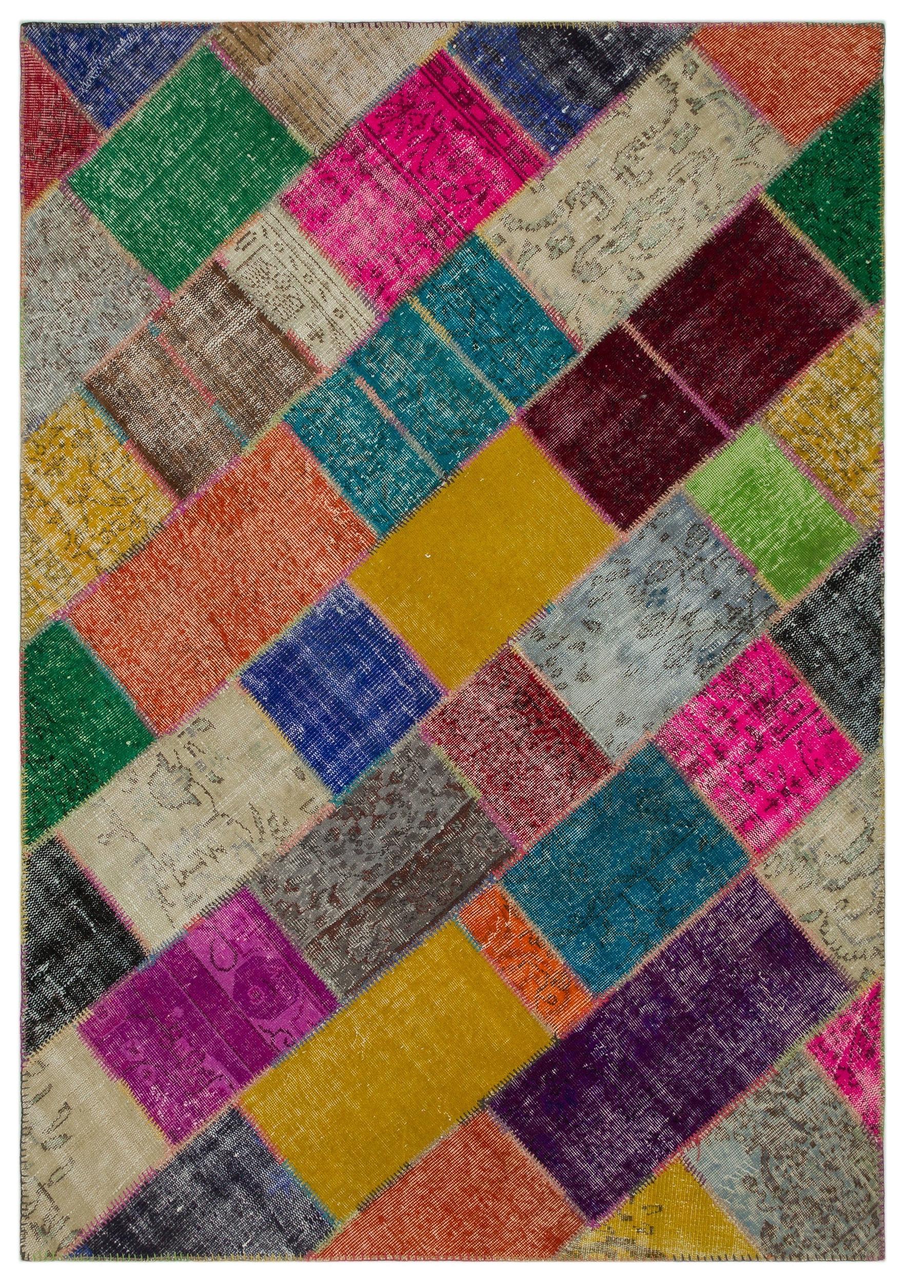 Apex Patchwork Unique Multi Natural 21636 160 cm x 233 cm