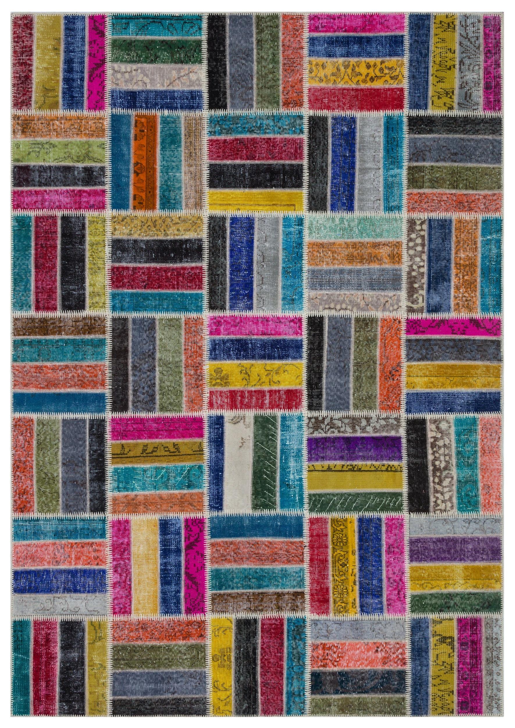 Apex Patchwork Unique Multi Natural 31316 200 cm X 280 cm