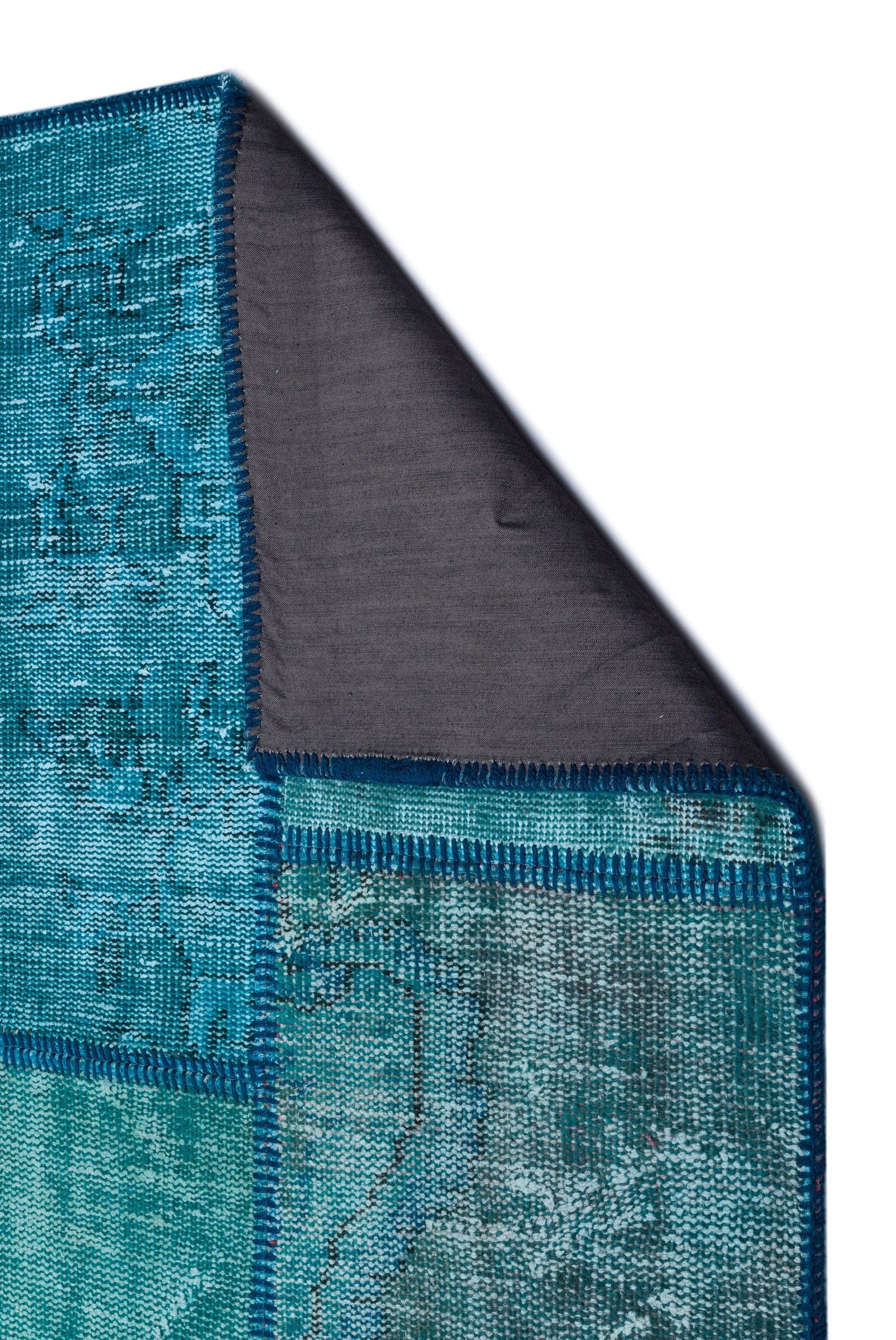 Apex Patchwork Unique Turquoise 26433 160 cm X 230 cm
