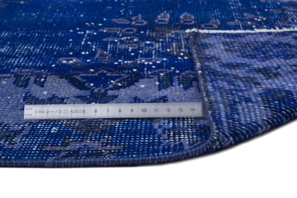 Apex Vintage Carpet Blue 8621 169 x 283 cm