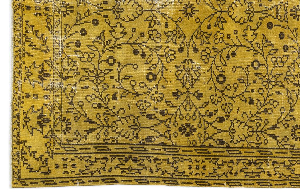 Apex Vintage Carpet Yellow 10902 176 x 284 cm