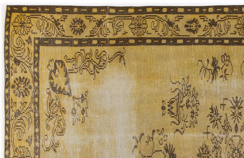 Apex Vintage Carpet Yellow 4880 178 x 271 cm