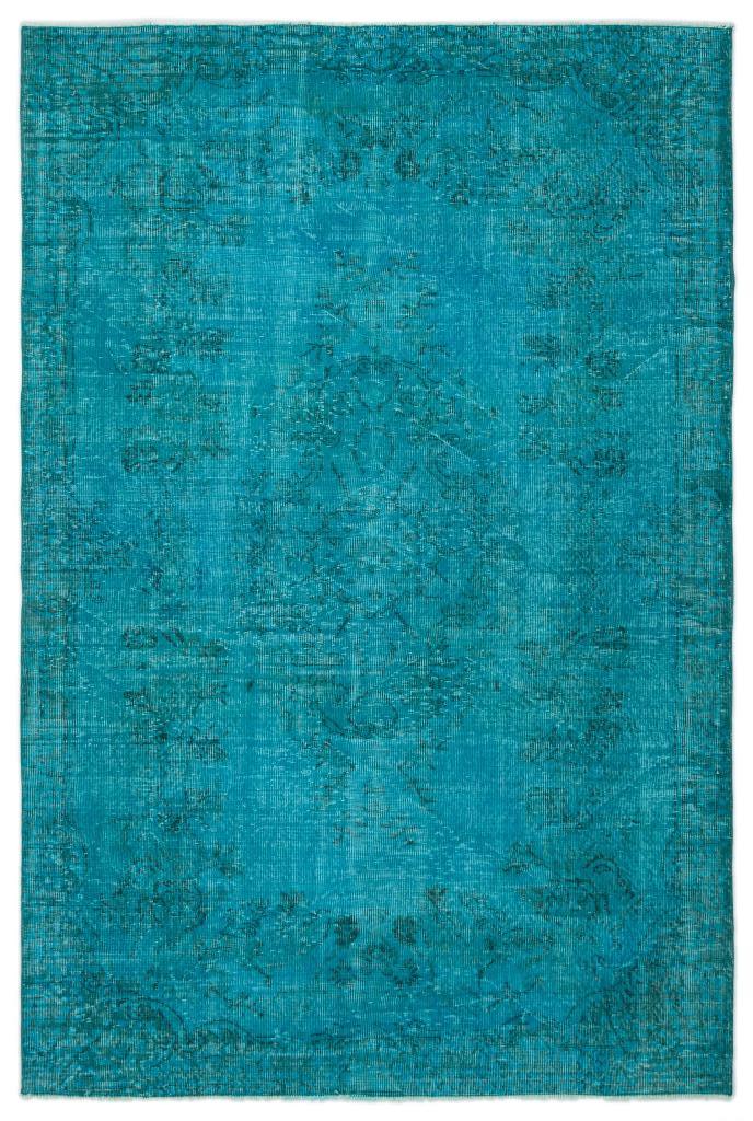 Apex Vintage Carpet Turquoise 18203 185 x 275 cm