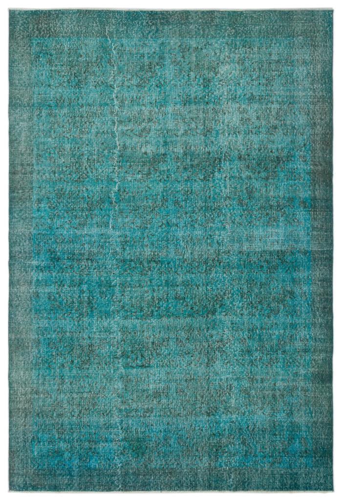Apex Vintage Carpet Turquoise 18689 210 x 307 cm
