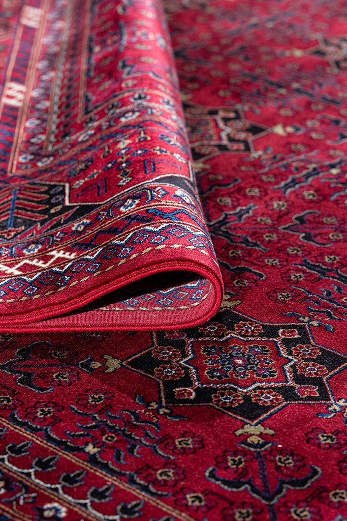 Burj 8731BU Burgundy - Machine-Made Carpet
