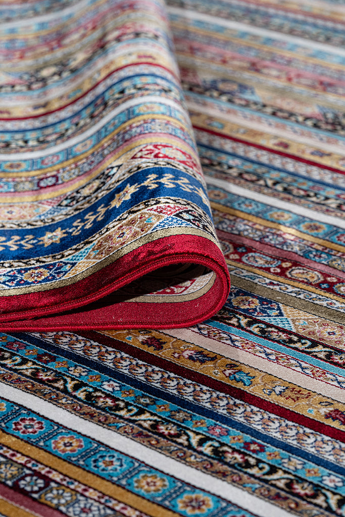 Burj 8741BU Burgundy - Machine-Made Carpet