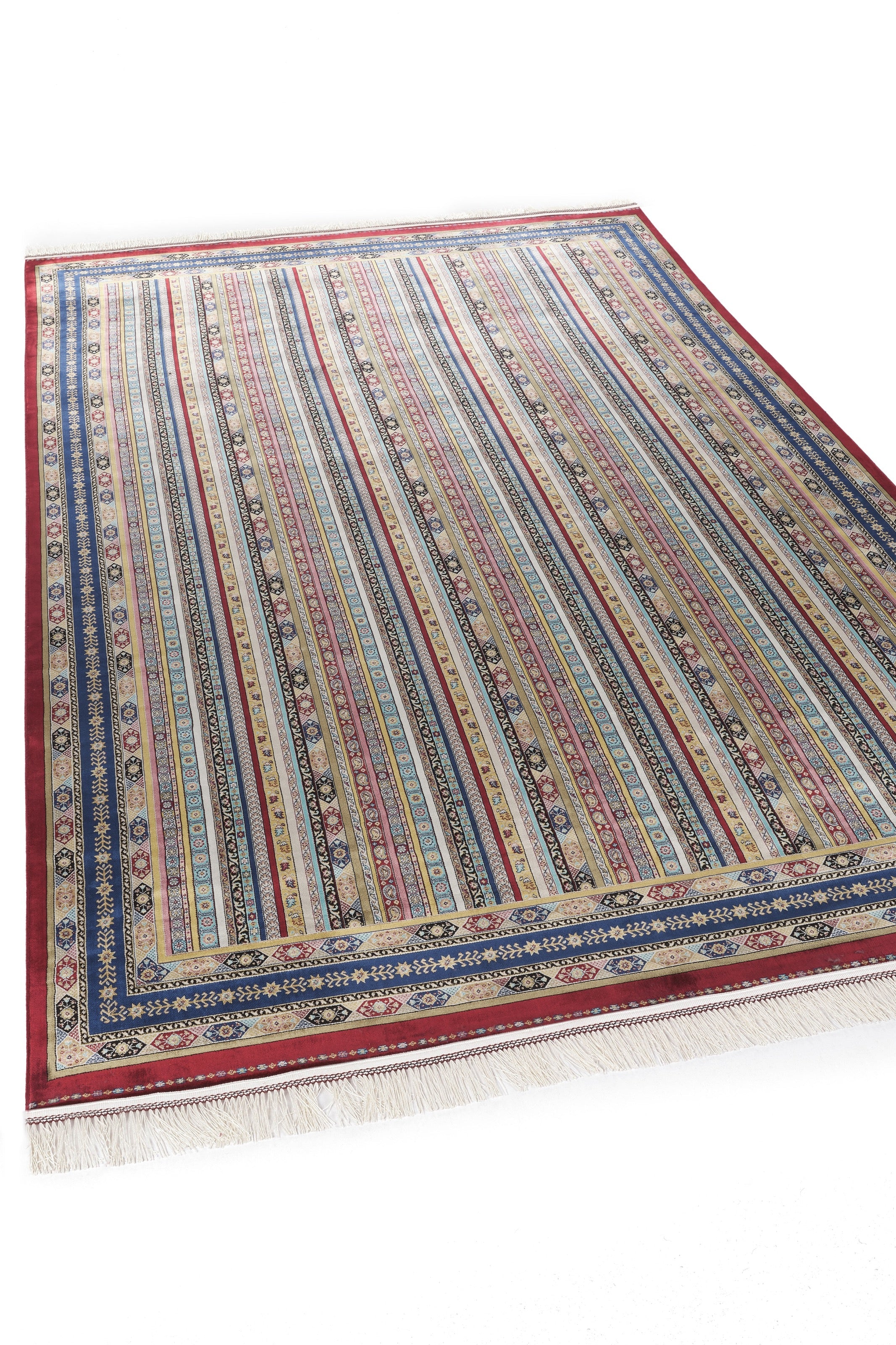 Burj 8741BU Burgundy - Machine-Made Carpet