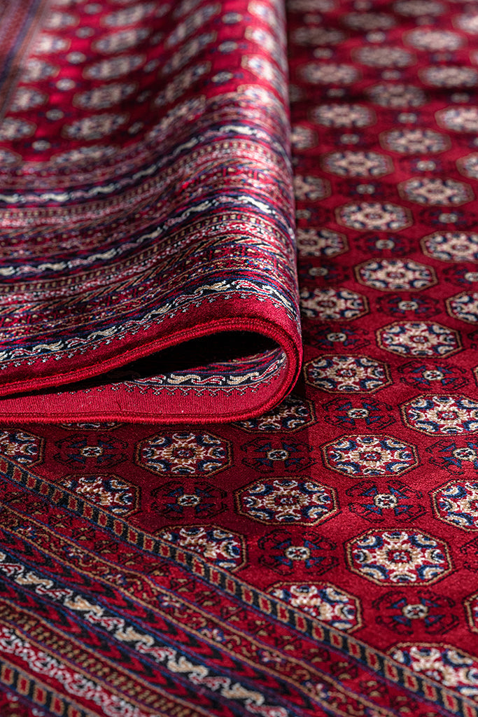 Burj 8761BU Burgundy - Machine-Made Carpet