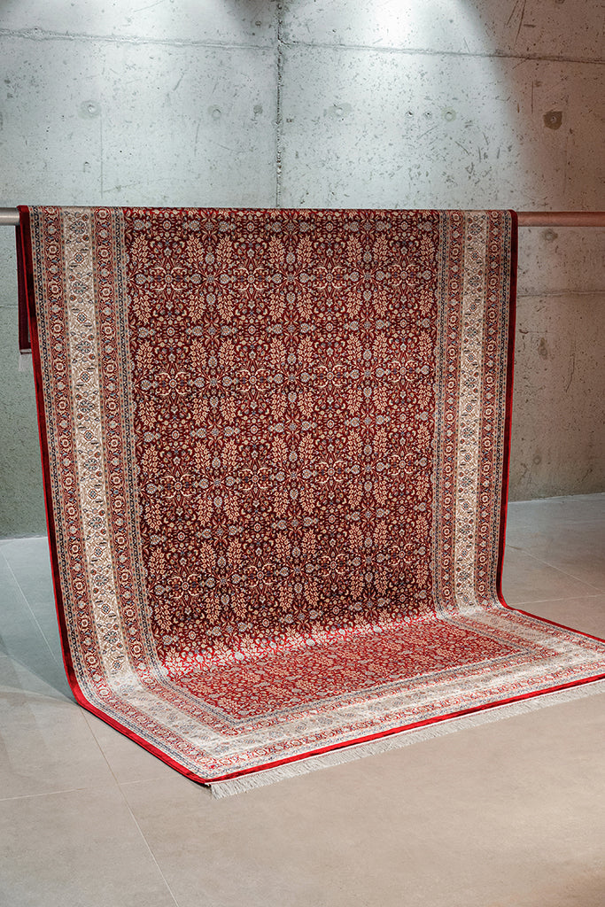 Burj 8771BU Burgundy - Machine-Made Carpet