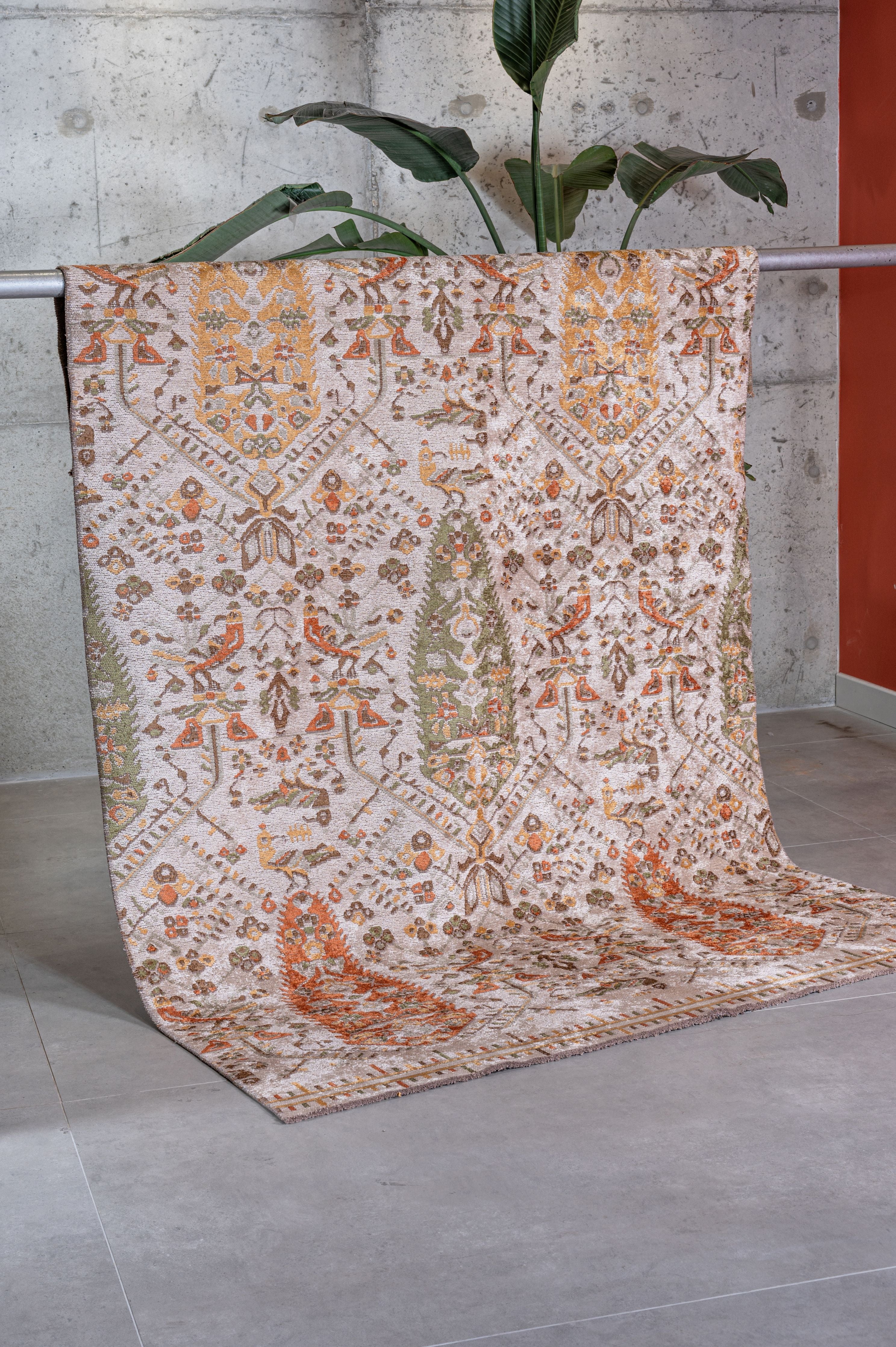 Paspartu 1912 Terracotta - Machine-Woven Rug
