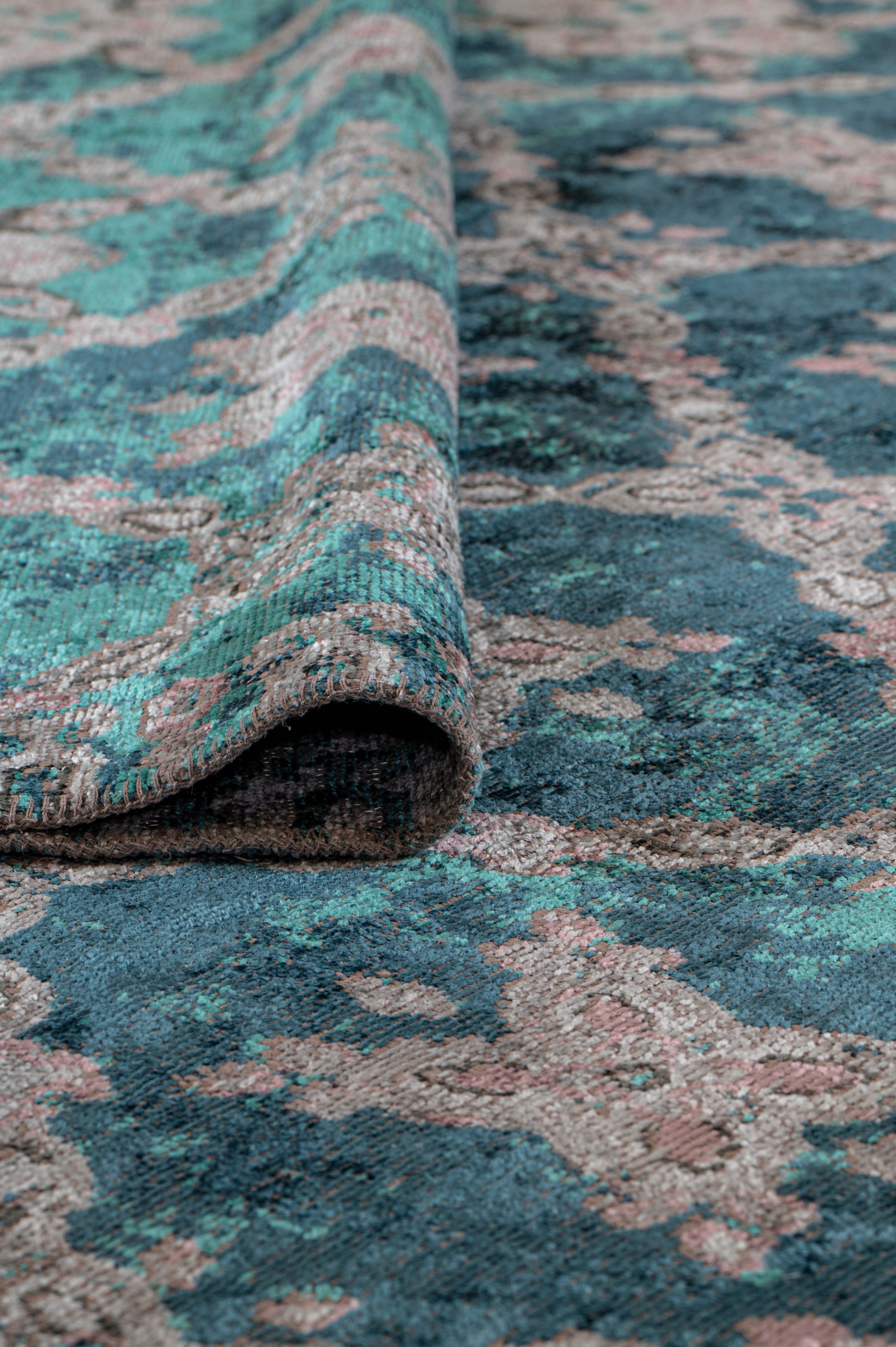 Paspartu 1942 Blue - Machine-Made Rug