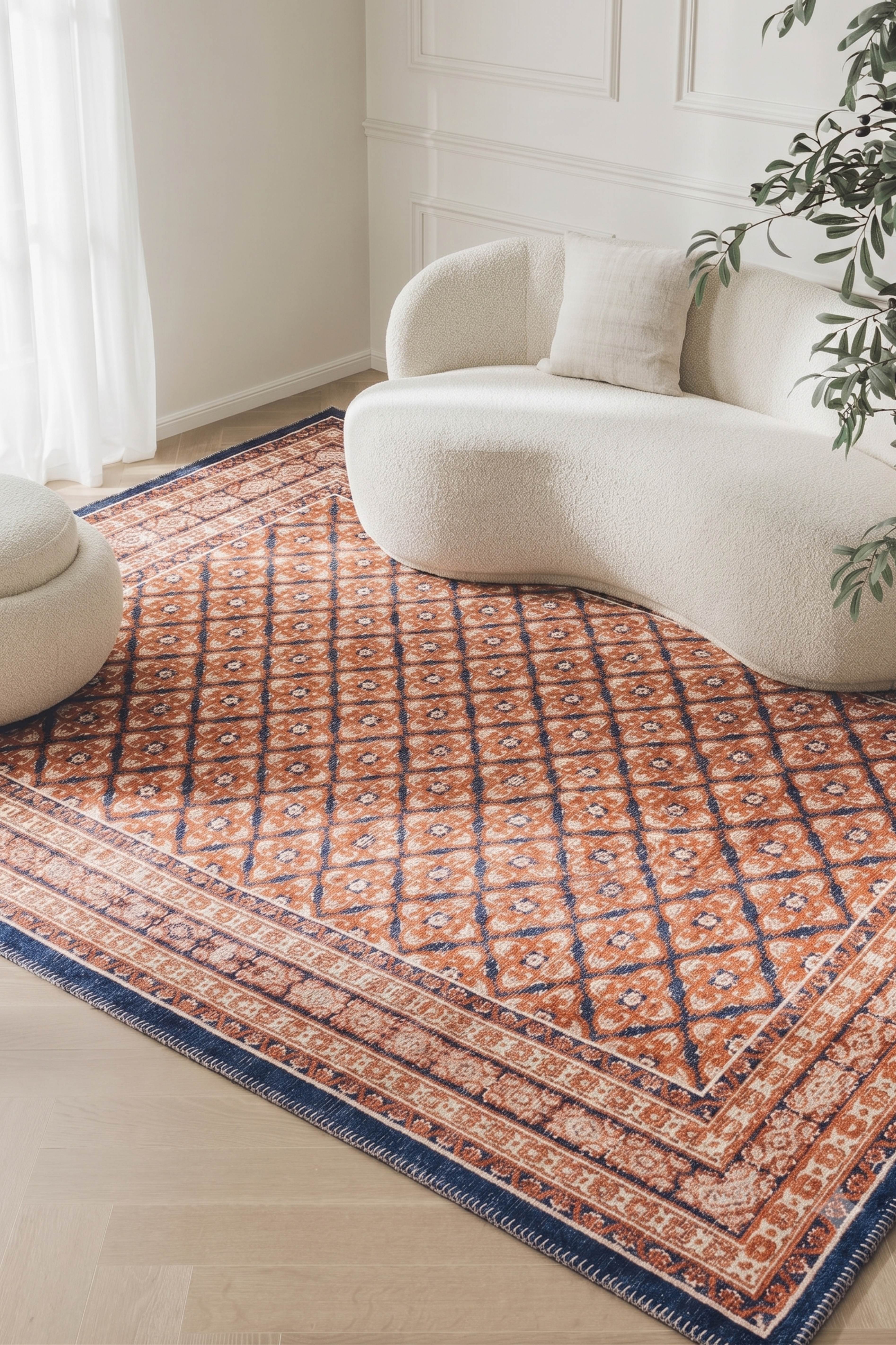 Paspartu 1951 Terracotta - Machine-Woven Rug