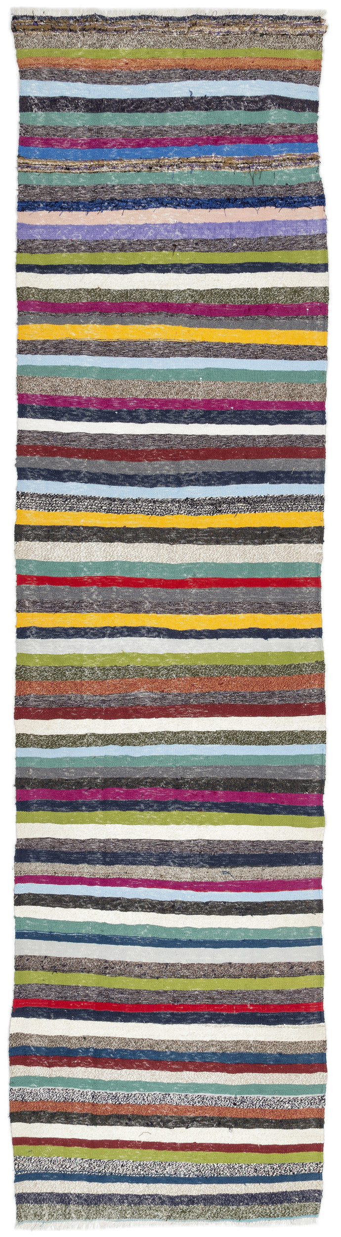 Chaput Over Dyed Kilim Rug 3'1'' x 12'9'' ft 95 x 388 cm