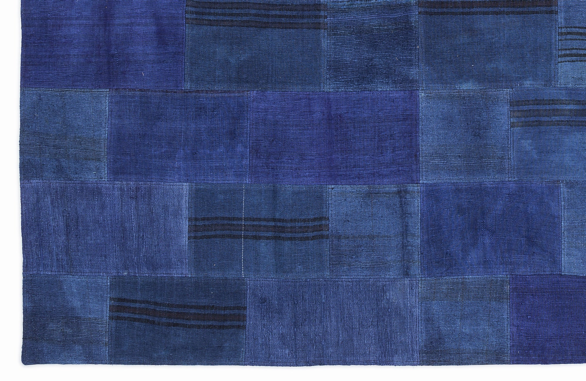 Mixed Over Dyed Kilim Patchwork Unique Rug 5'3'' x 7'7'' ft 160 x 230 cm