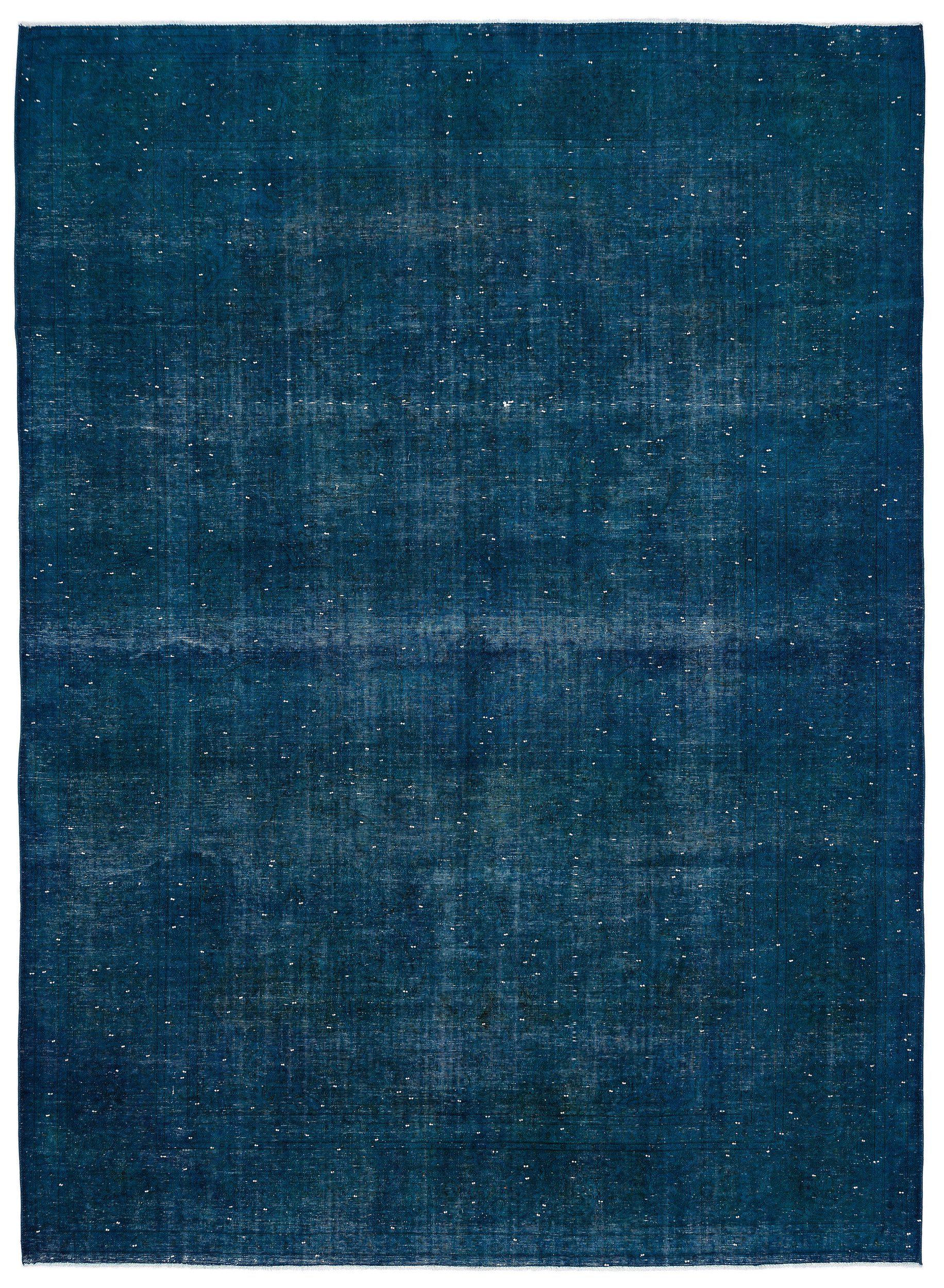 Turquoise Over Dyed Vintage XLarge Rug 9'8'' x 13'2'' ft 294 x 402 cm
