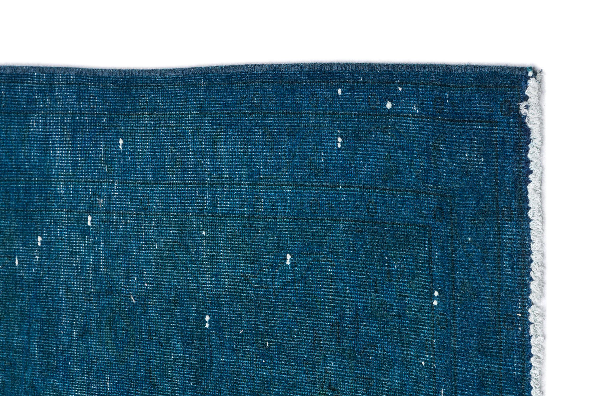 Turquoise Over Dyed Vintage XLarge Rug 9'8'' x 13'2'' ft 294 x 402 cm