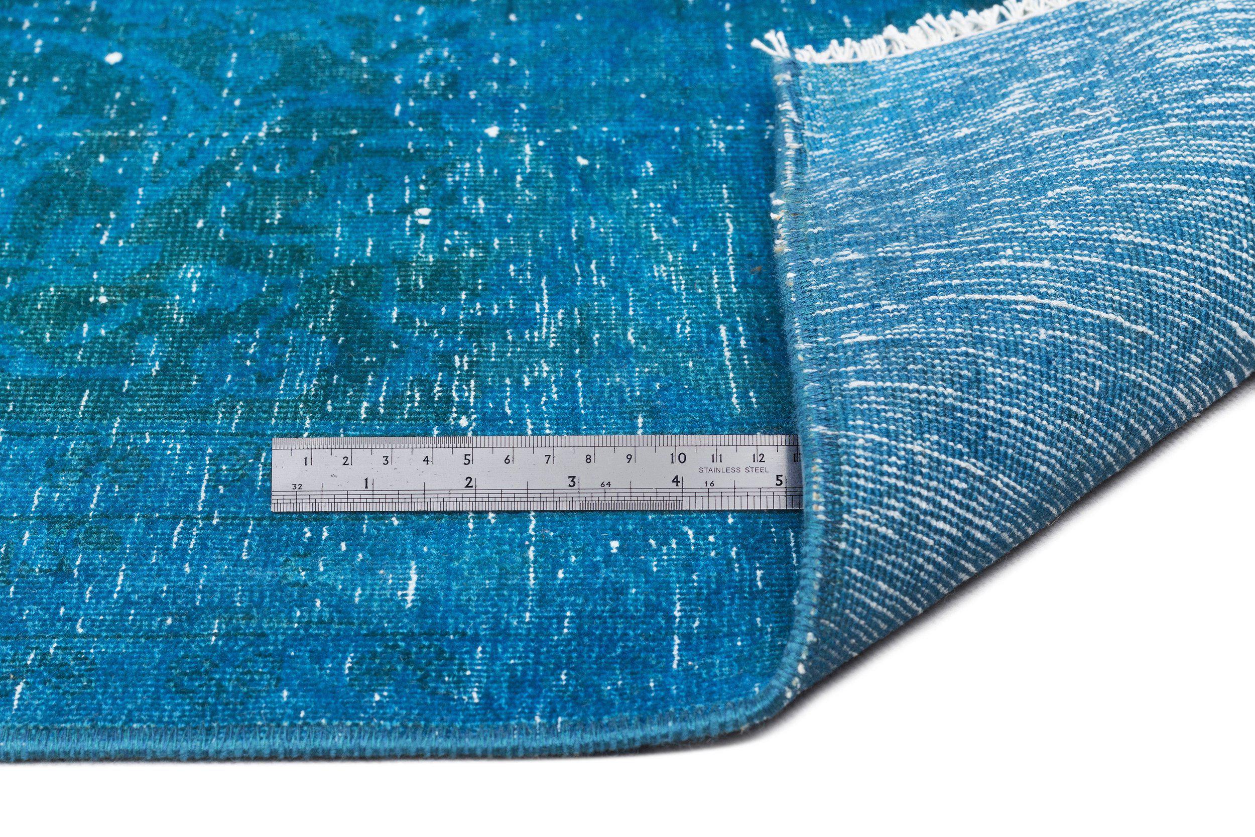 Turquoise Over Dyed Vintage XLarge Rug 9'5'' x 12'12'' ft 288 x 395 cm