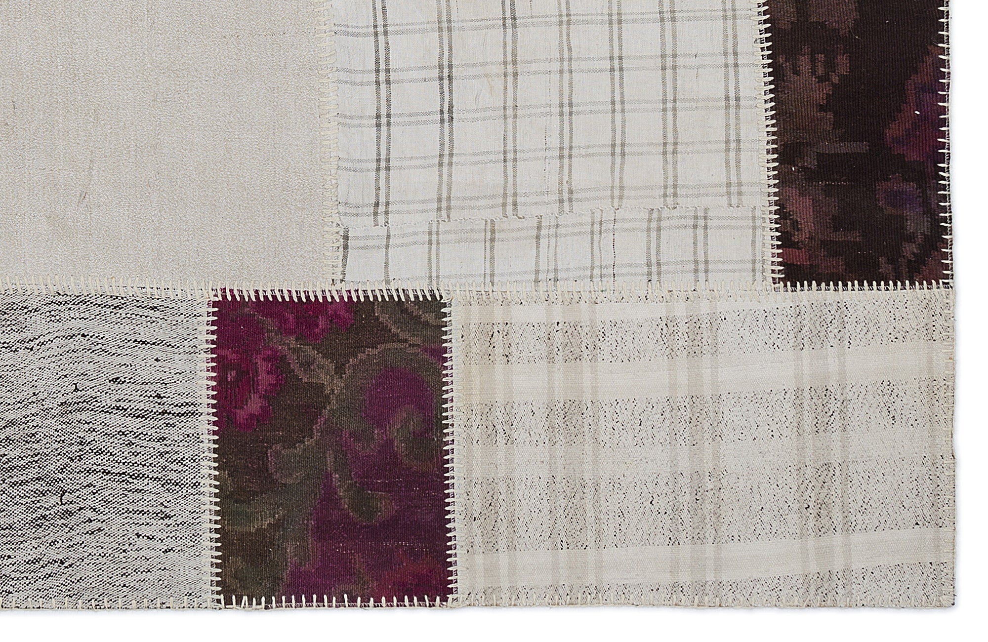 Karabakh Over Dyed Kilim Patchwork Unique Rug 5'3'' x 7'7'' ft 160 x 230 cm