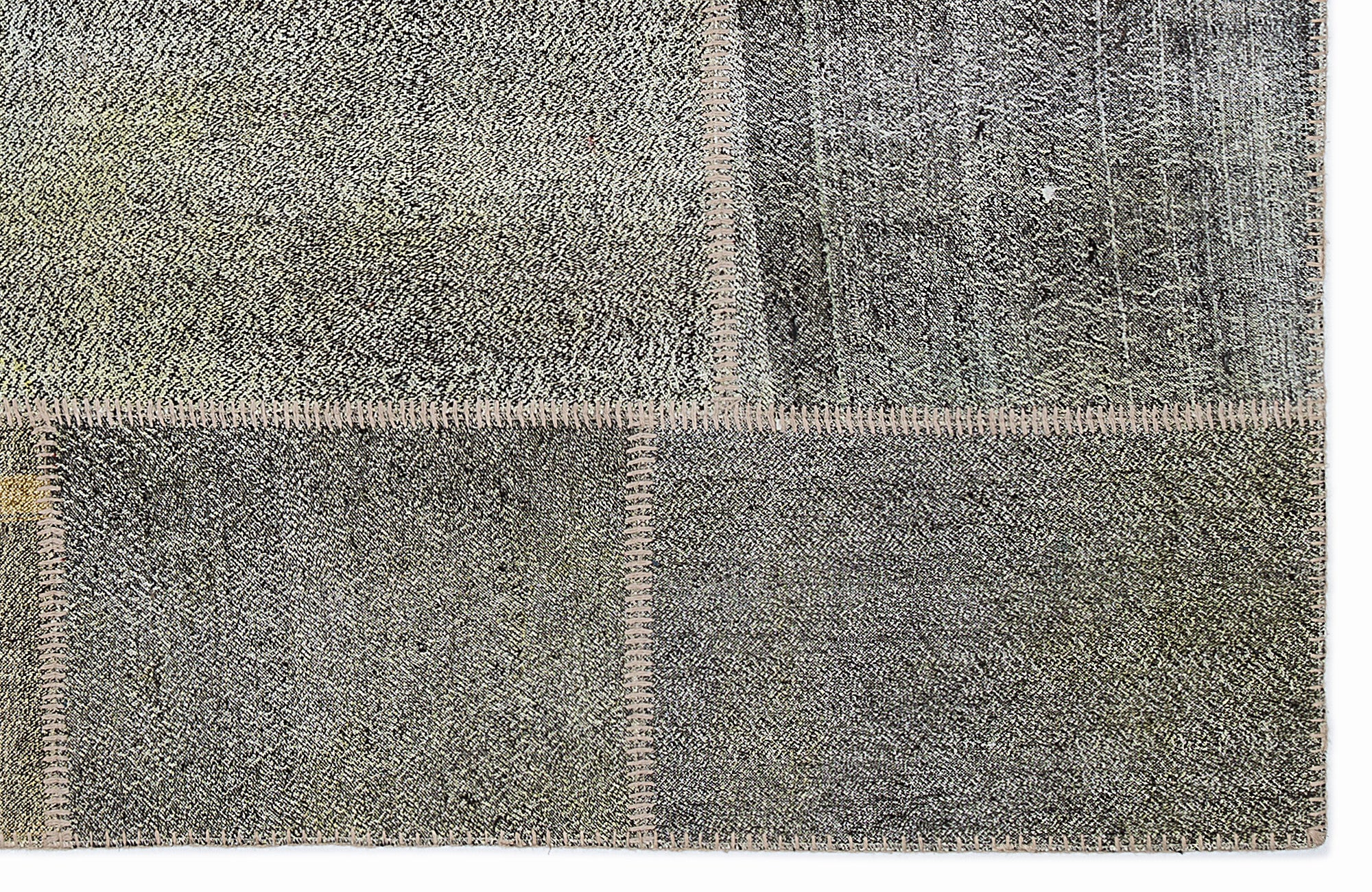 Mixed Over Dyed Kilim Patchwork Unique Rug 5'3'' x 7'7'' ft 160 x 230 cm