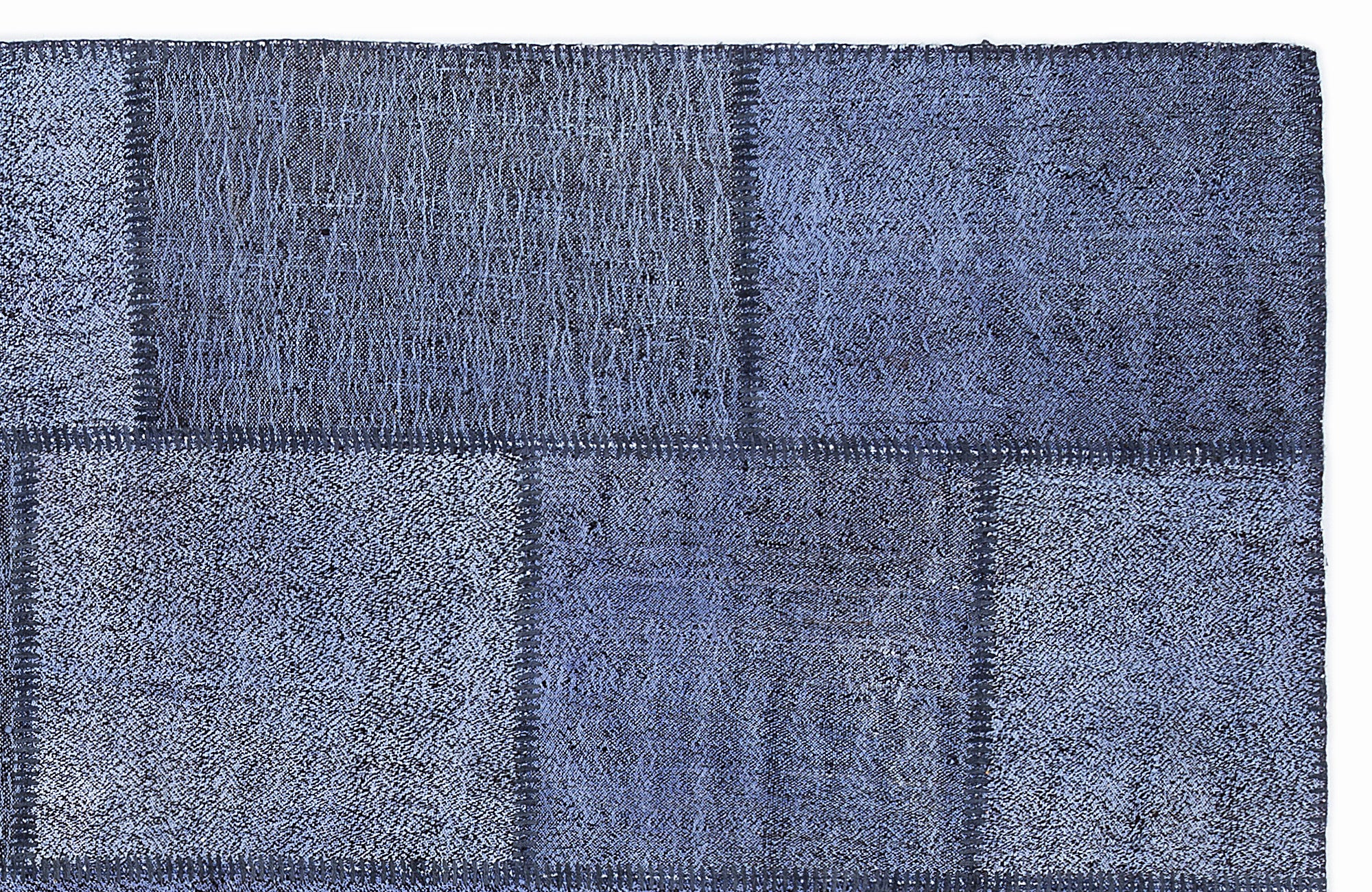 Mixed Over Dyed Kilim Patchwork Unique Rug 5'3'' x 7'7'' ft 160 x 230 cm