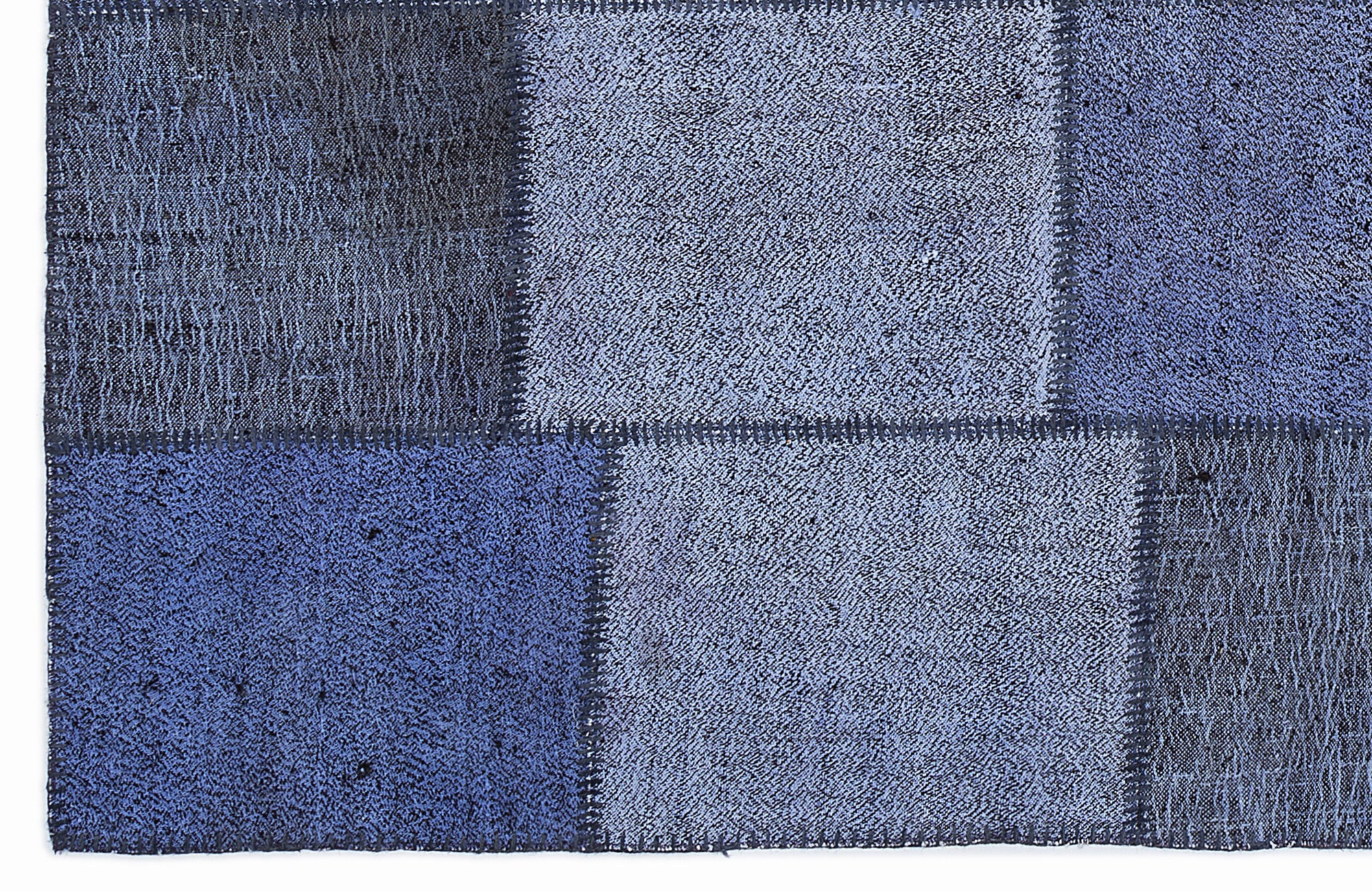 Mixed Over Dyed Kilim Patchwork Unique Rug 5'3'' x 7'7'' ft 160 x 230 cm
