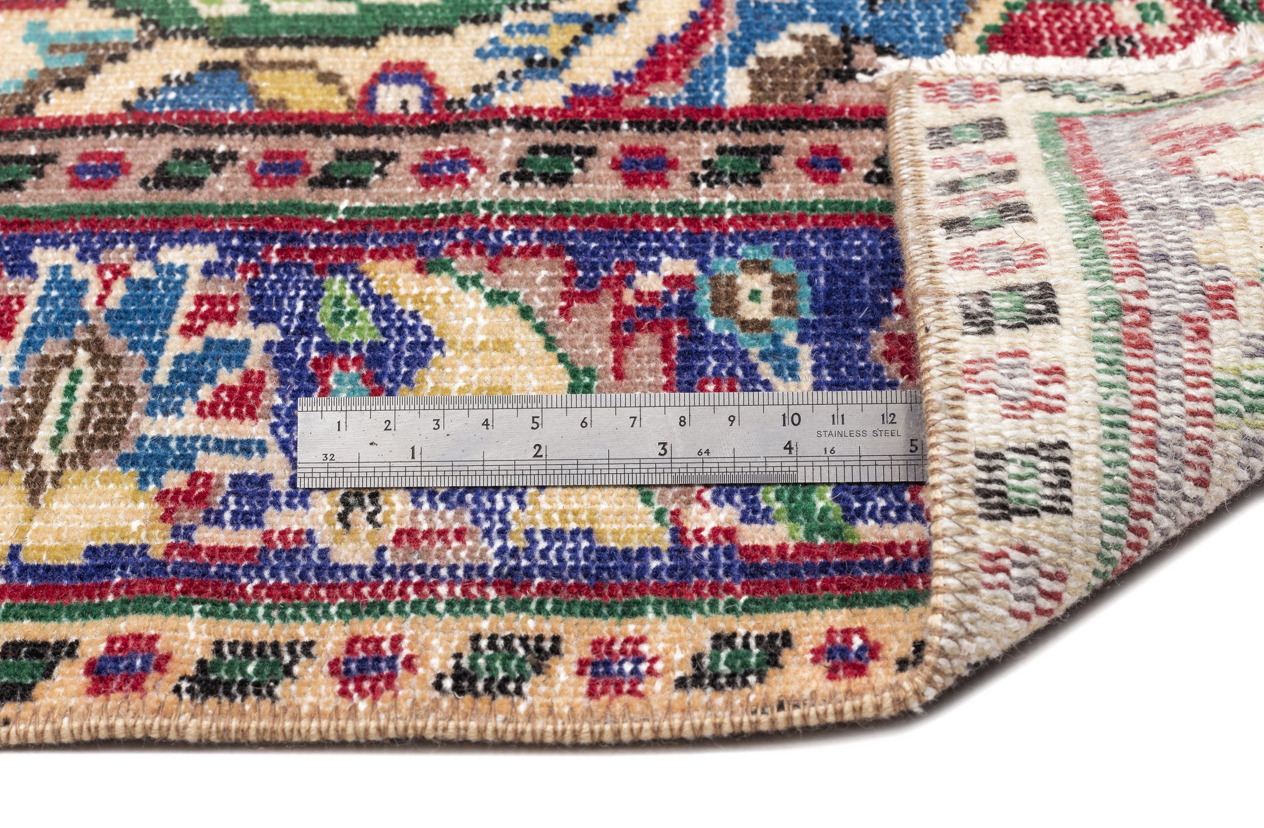 Naturel Over Dyed Vintage Rug 5'10'' x 9'5'' ft 177 x 286 cm