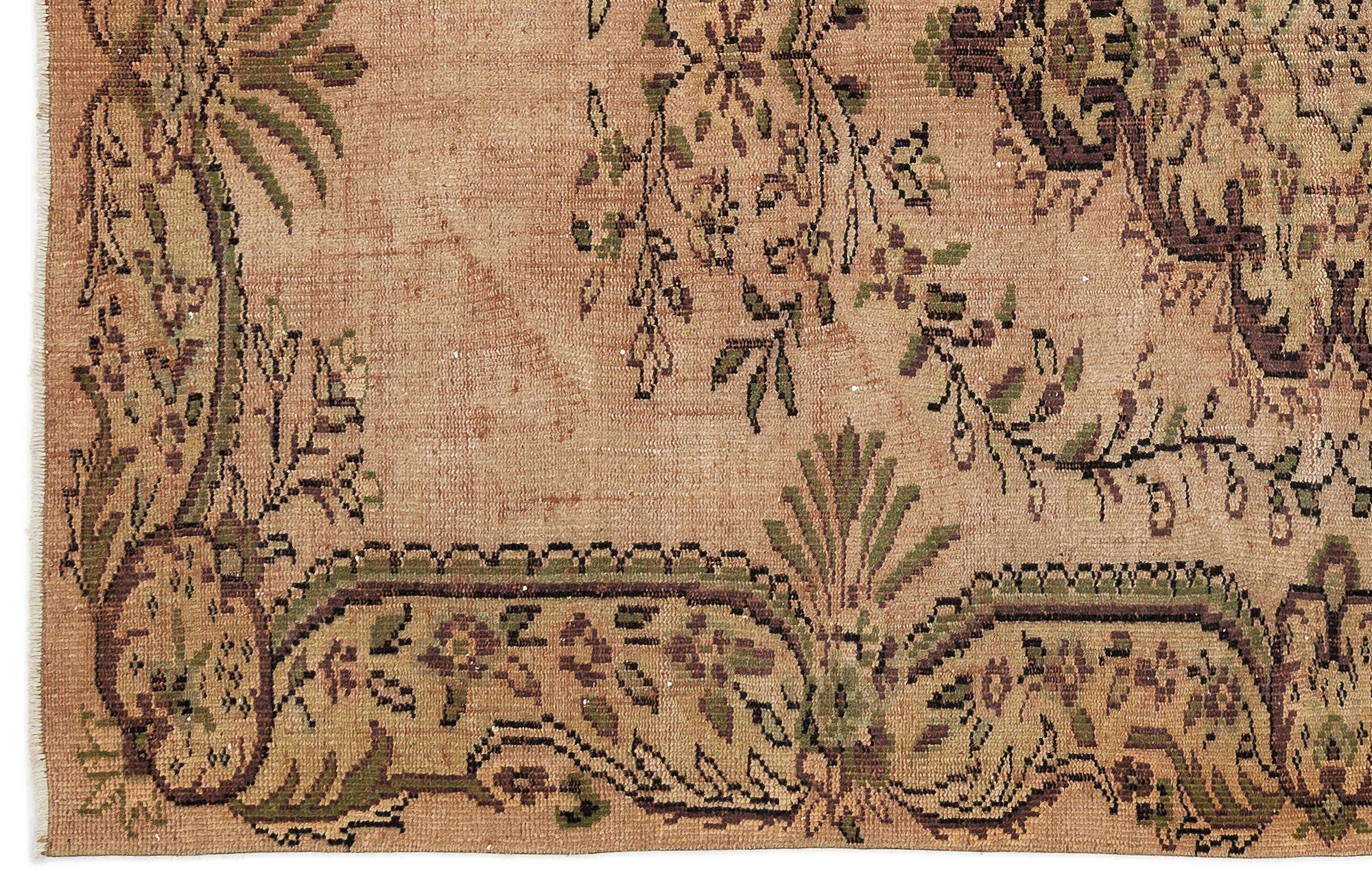 Naturel Over Dyed Vintage Rug 5'4'' x 8'9'' ft 163 x 266 cm