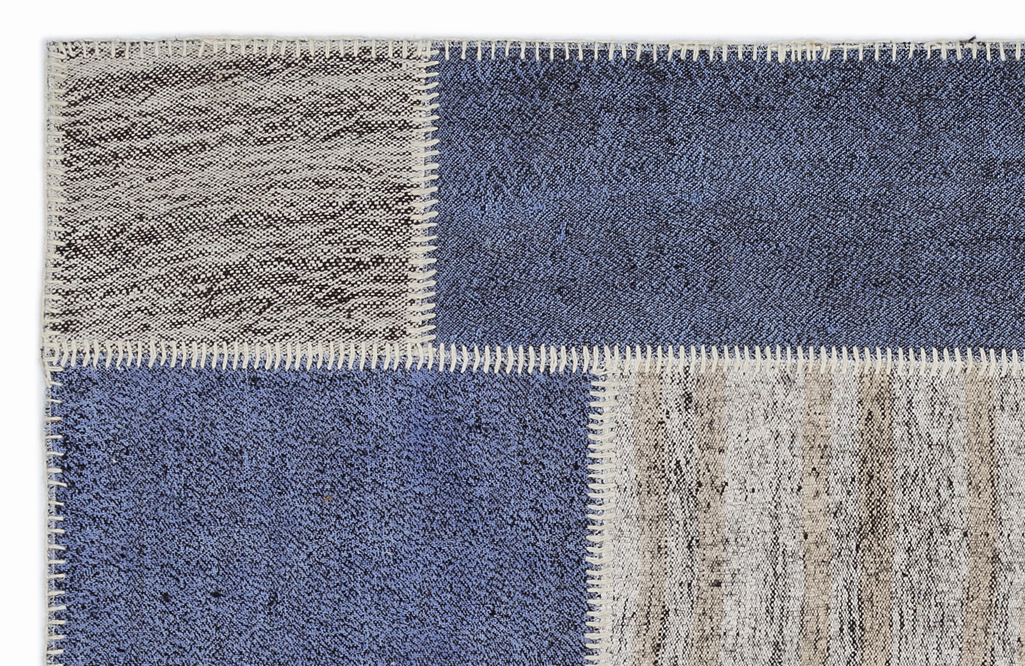 Mixed Over Dyed Kilim Patchwork Unique Rug 3'11'' x 5'11'' ft 120 x 180 cm