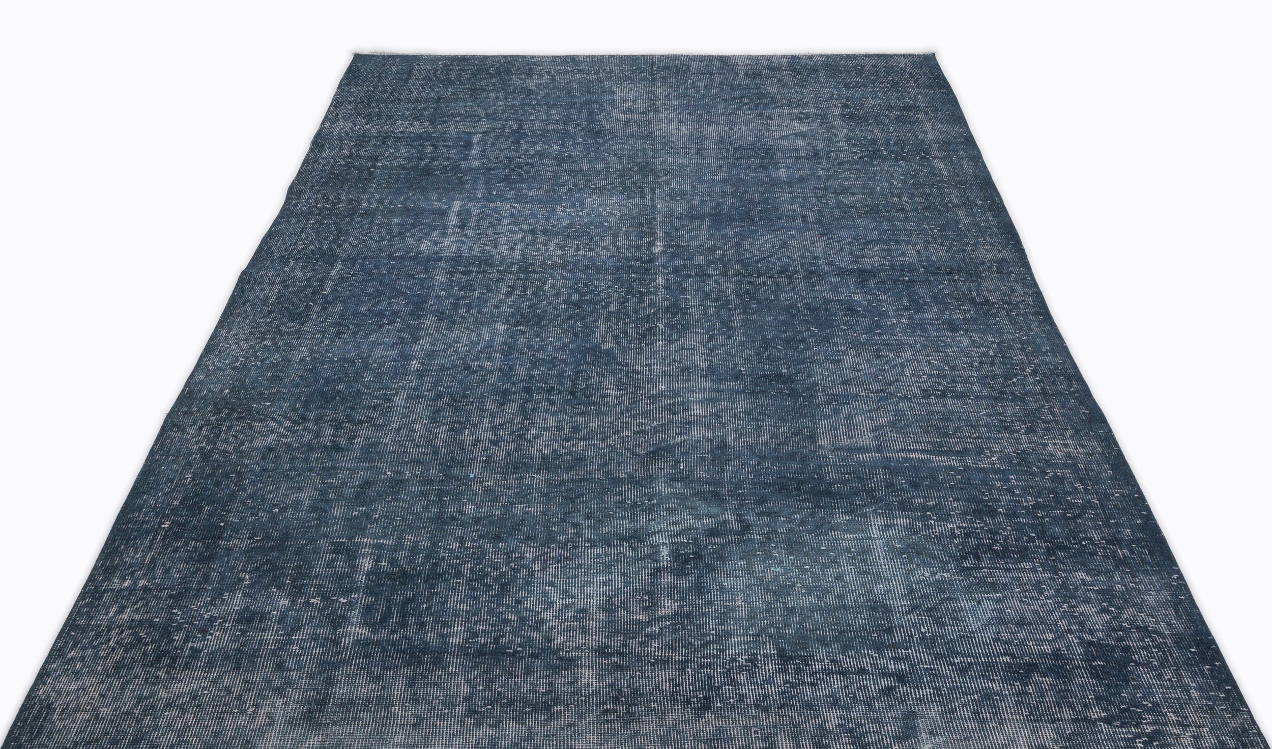 Turquoise Over Dyed Vintage Rug 5'3'' x 8'10'' ft 161 x 270 cm