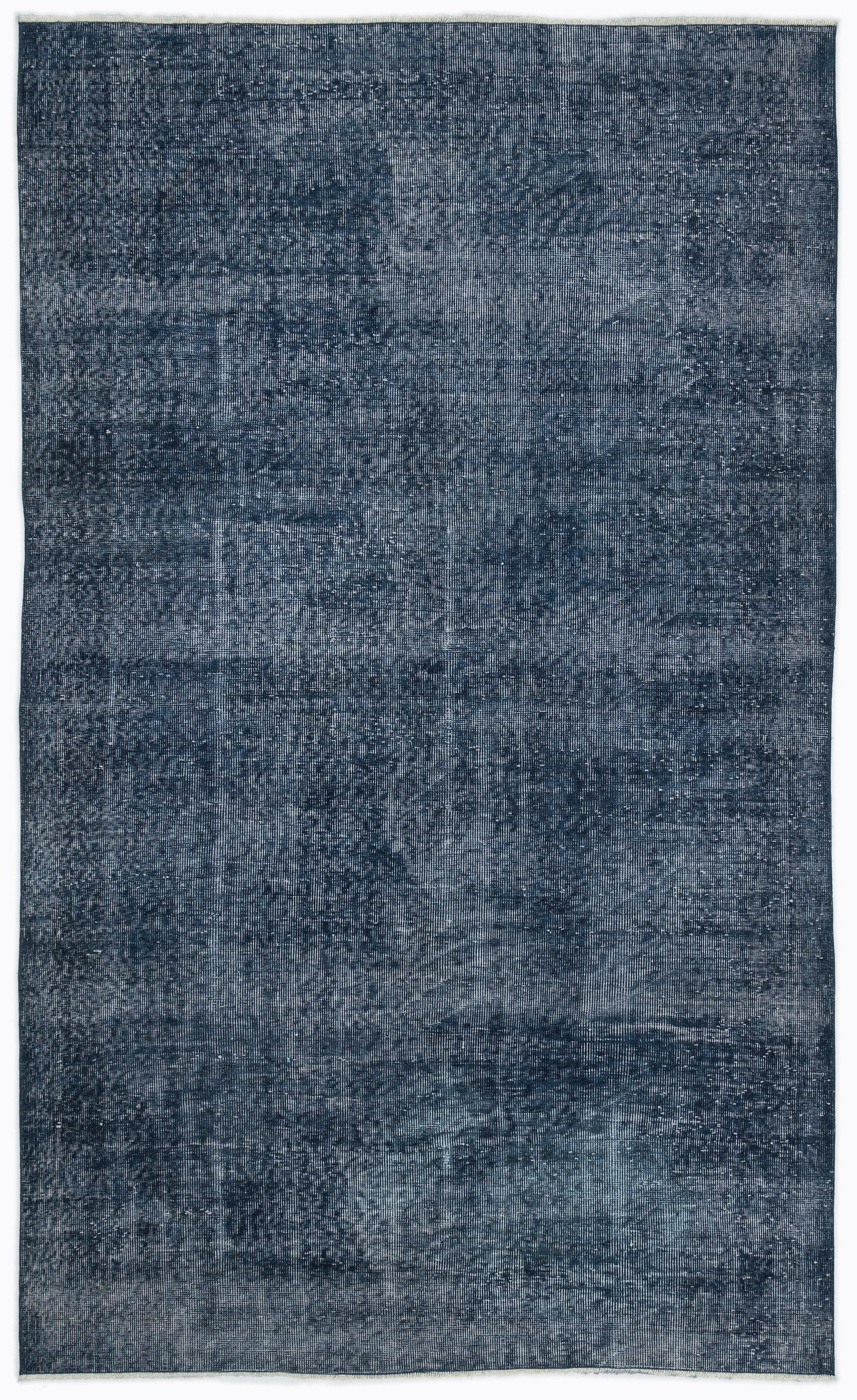 Turquoise Over Dyed Vintage Rug 5'3'' x 8'10'' ft 161 x 270 cm