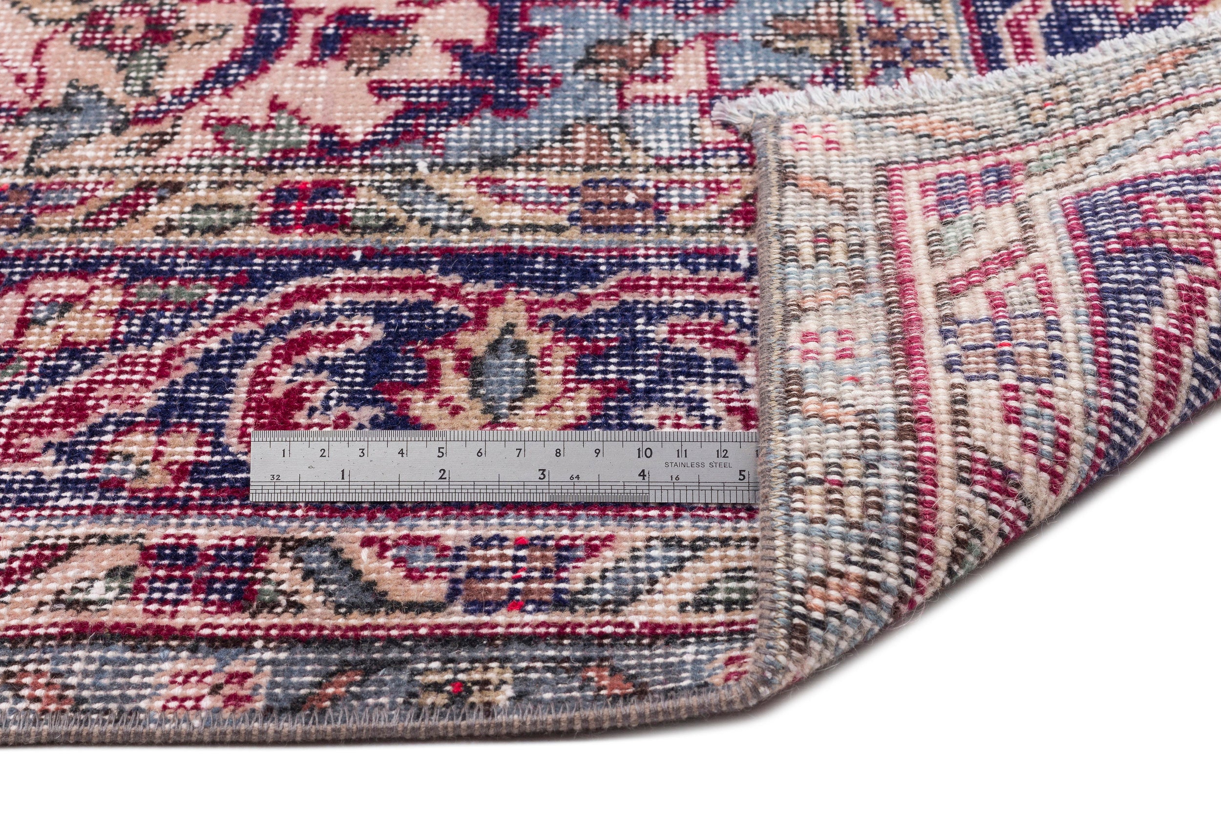Naturel Over Dyed Vintage Rug 5'10'' x 8'10'' ft 178 x 270 cm