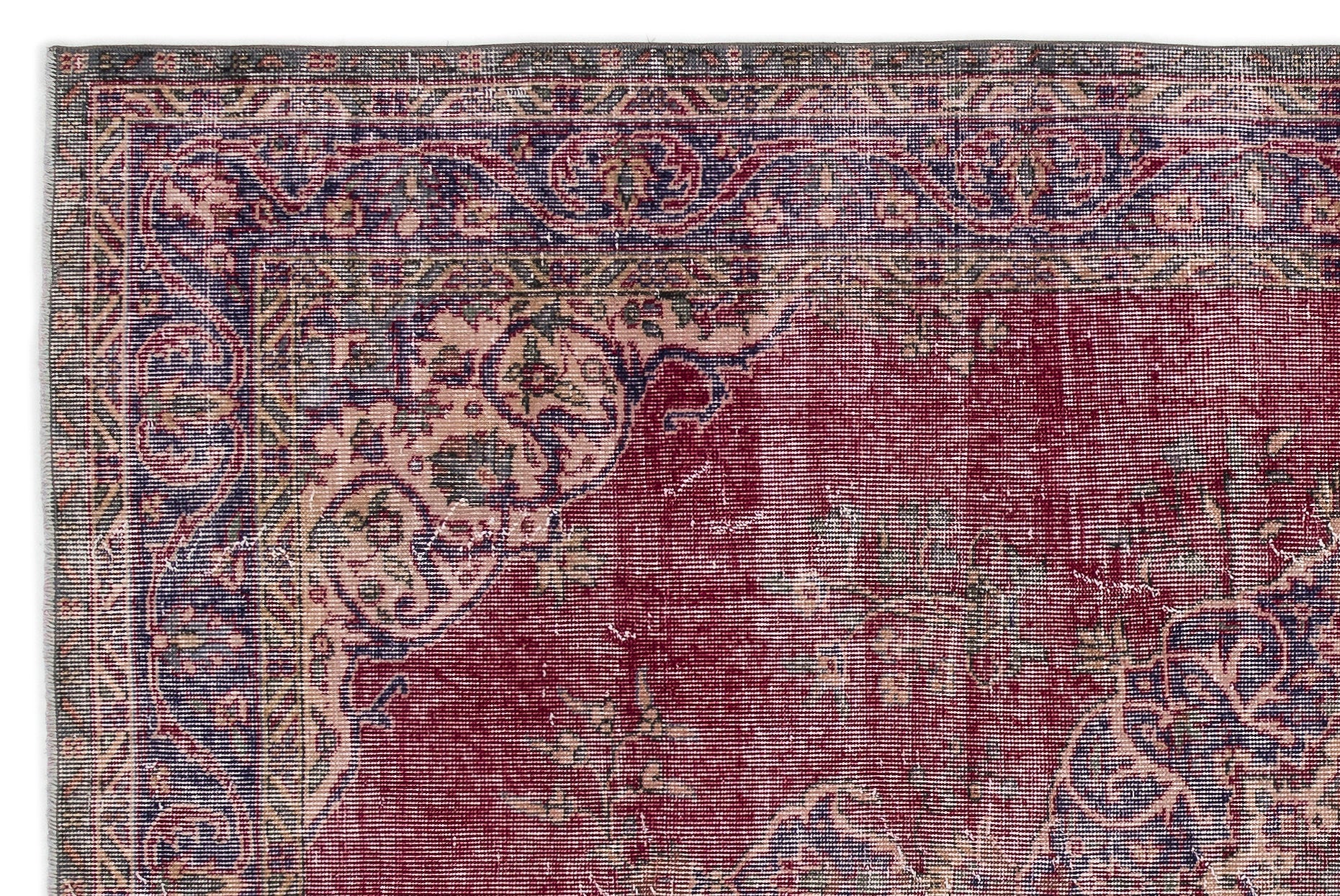 Naturel Over Dyed Vintage Rug 5'10'' x 8'10'' ft 178 x 270 cm