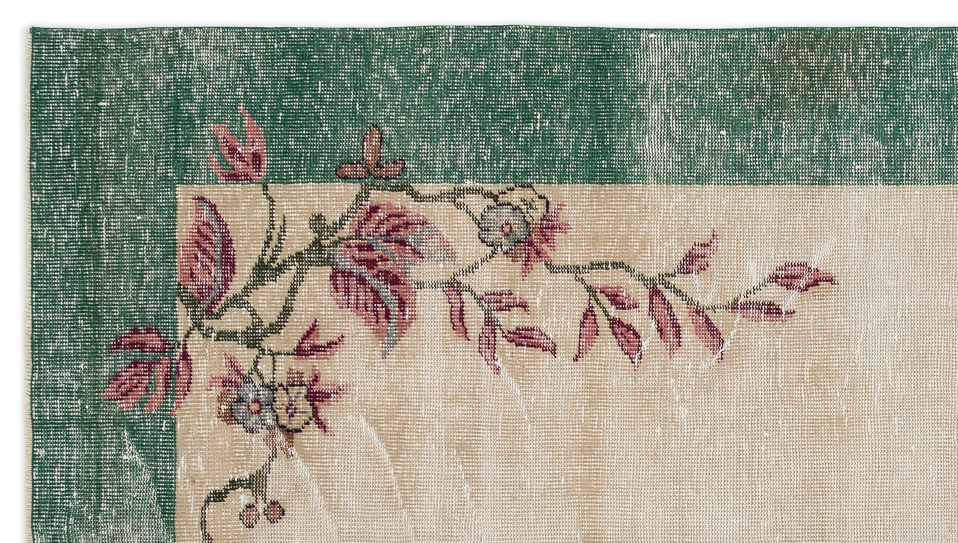 Retro Over Dyed Vintage Rug 5'2'' x 9'4'' ft 157 x 285 cm