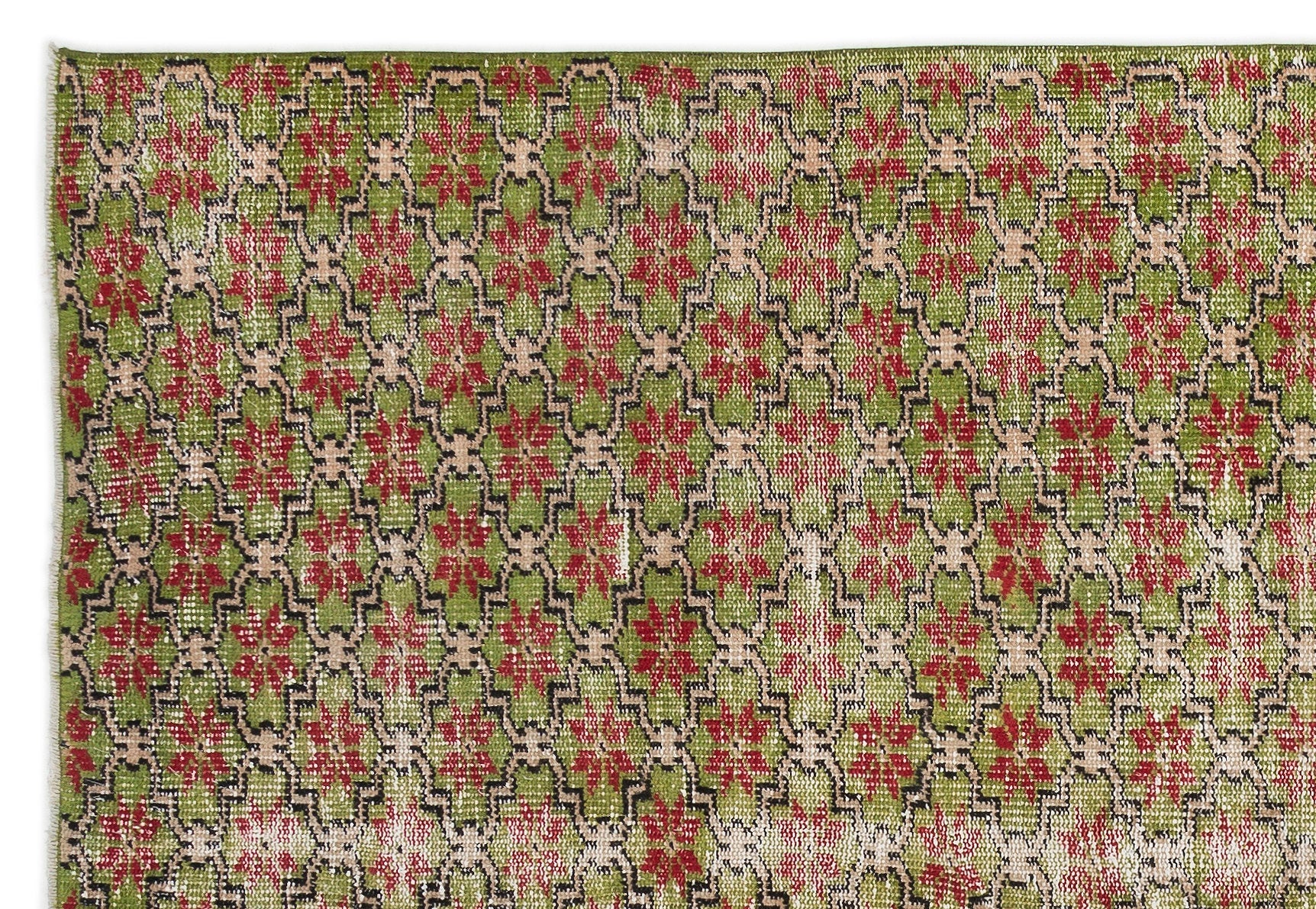 Retro Over Dyed Vintage Rug 5'7'' x 8'3'' ft 171 x 251 cm