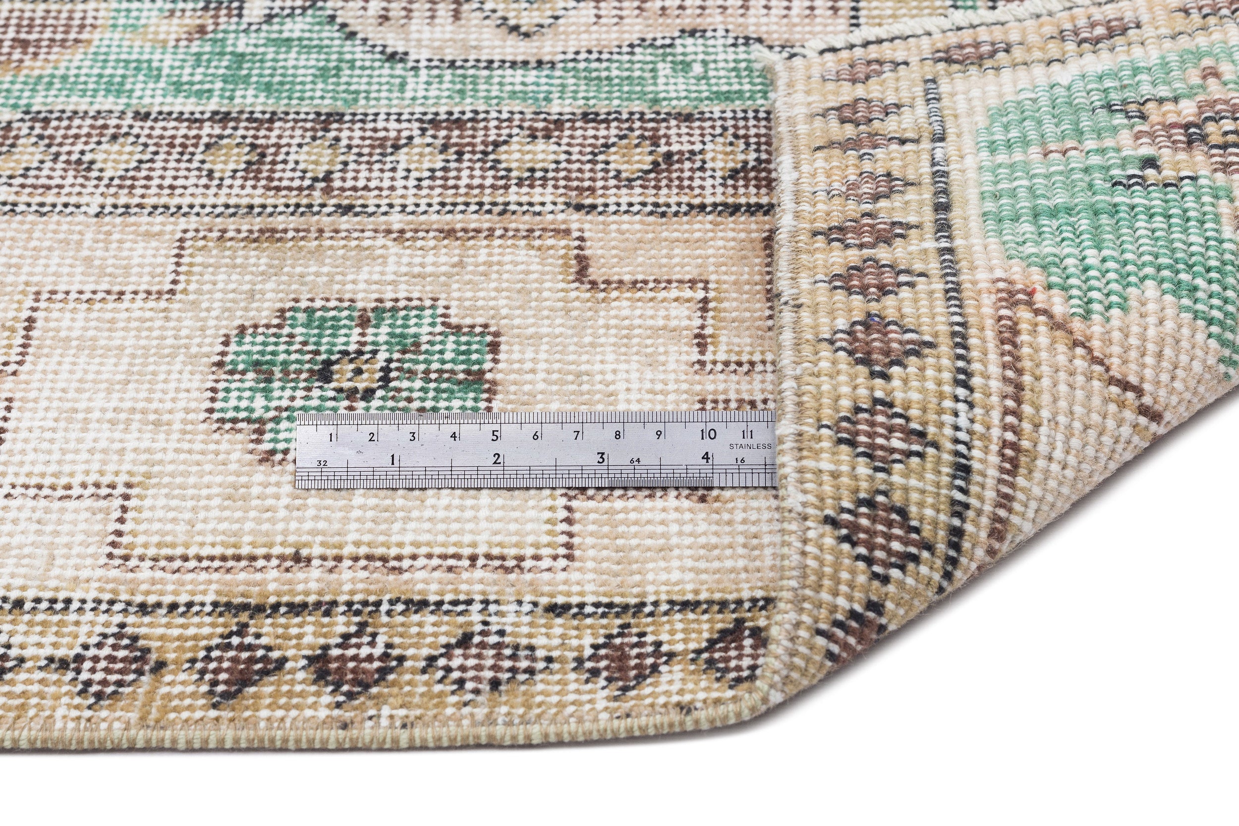 Naturel Over Dyed Vintage Rug 5'1'' x 8'7'' ft 154 x 261 cm