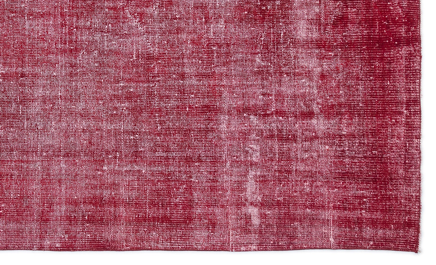 Red Over Dyed Vintage Rug 5'3'' x 8'10'' ft 161 x 268 cm