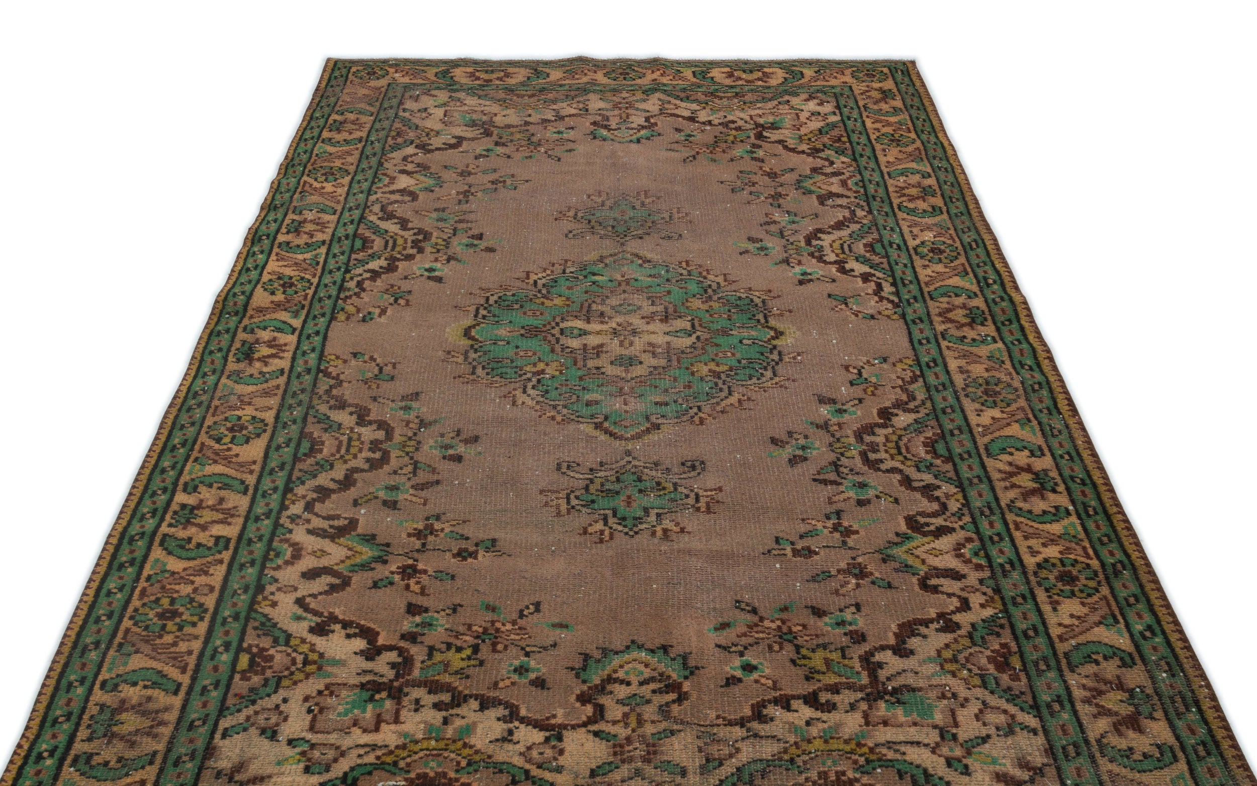 Naturel Over Dyed Vintage Rug 5'1'' x 8'6'' ft 156 x 260 cm