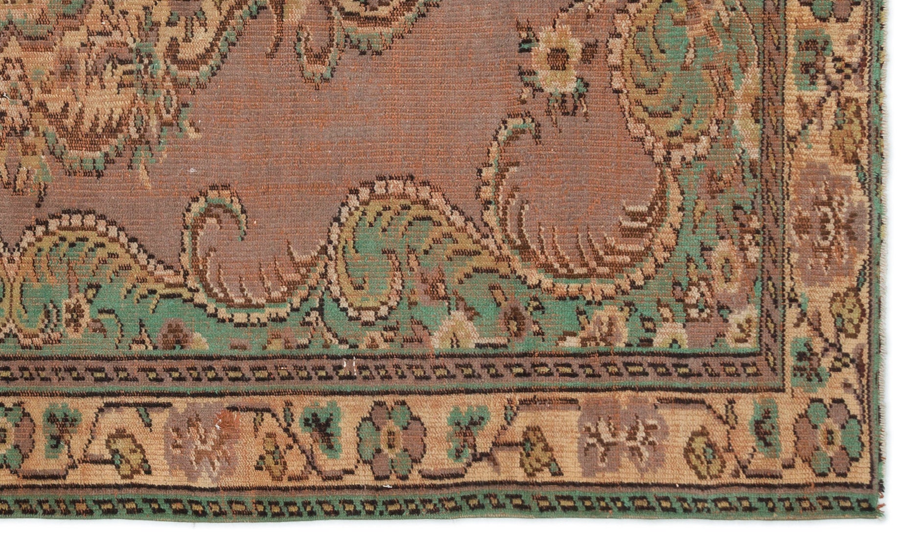 Naturel Over Dyed Vintage Rug 5'3'' x 8'8'' ft 161 x 265 cm