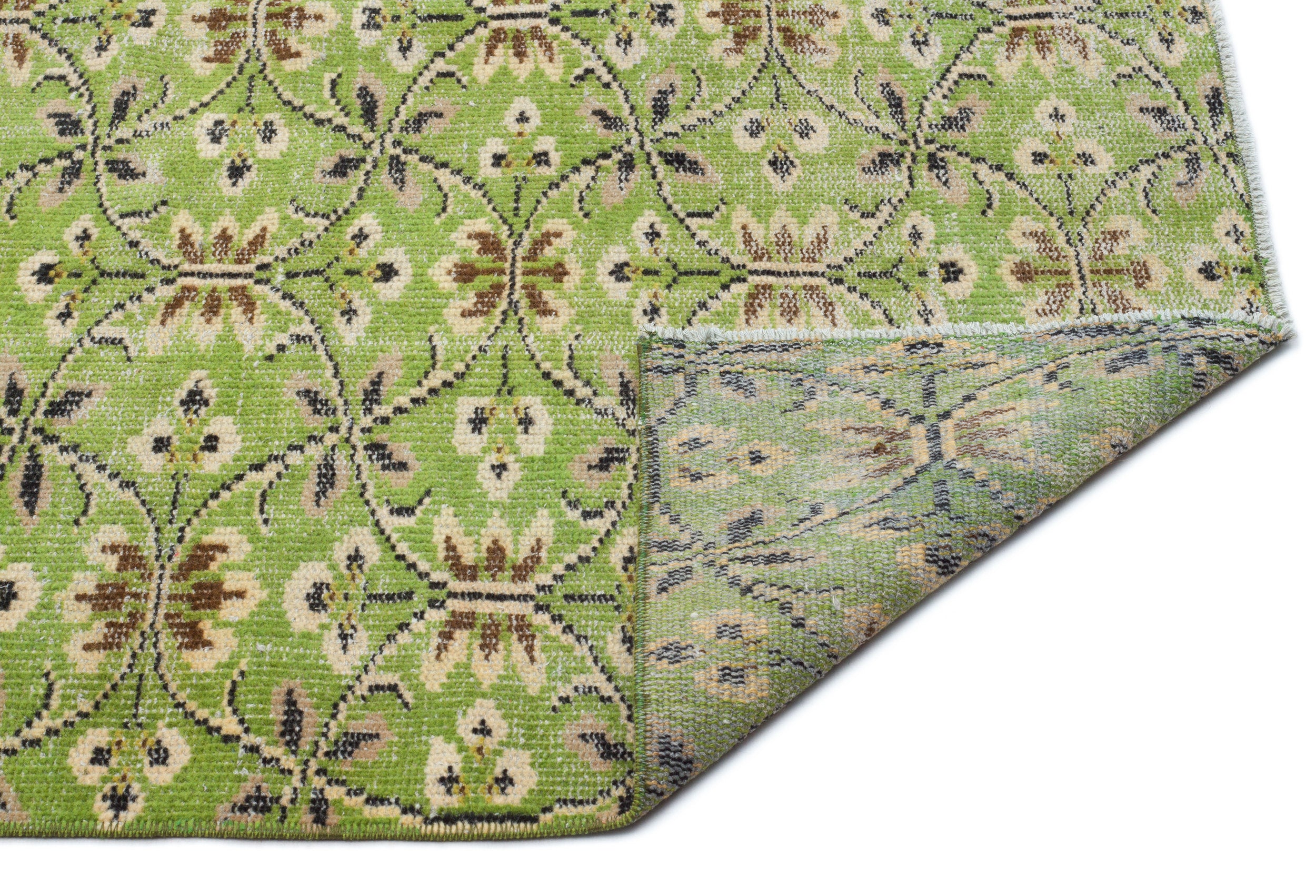 Naturel Over Dyed Vintage Rug 5'1'' x 8'5'' ft 155 x 257 cm