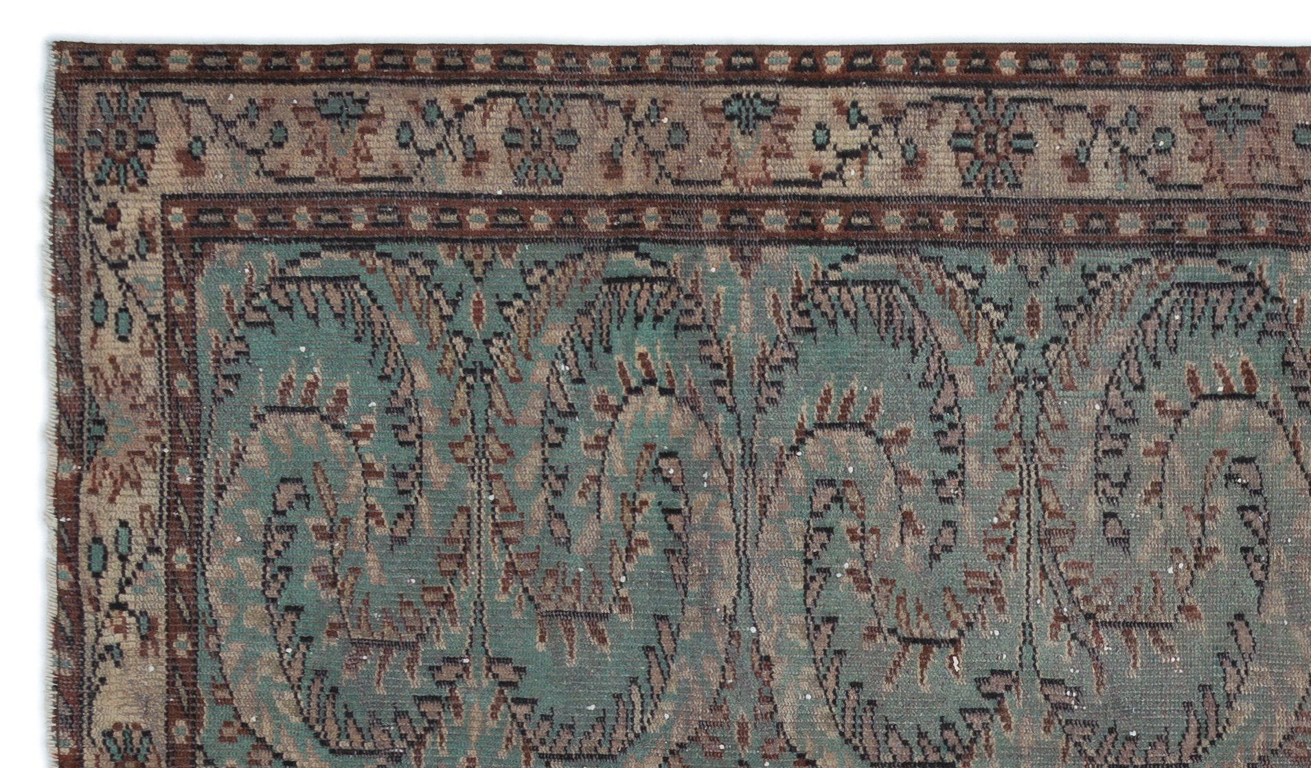 Retro Over Dyed Vintage Rug 5'1'' x 8'10'' ft 154 x 270 cm