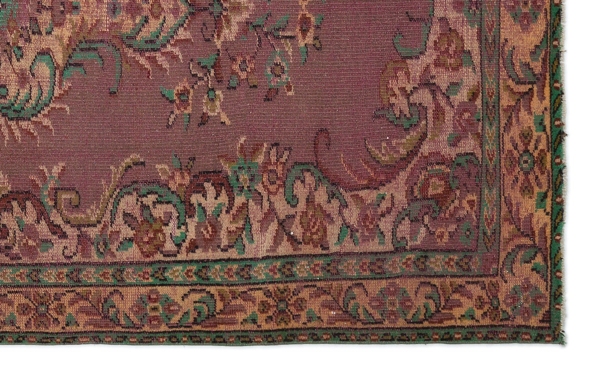 Naturel Over Dyed Vintage Rug 5'2'' x 8'8'' ft 158 x 263 cm